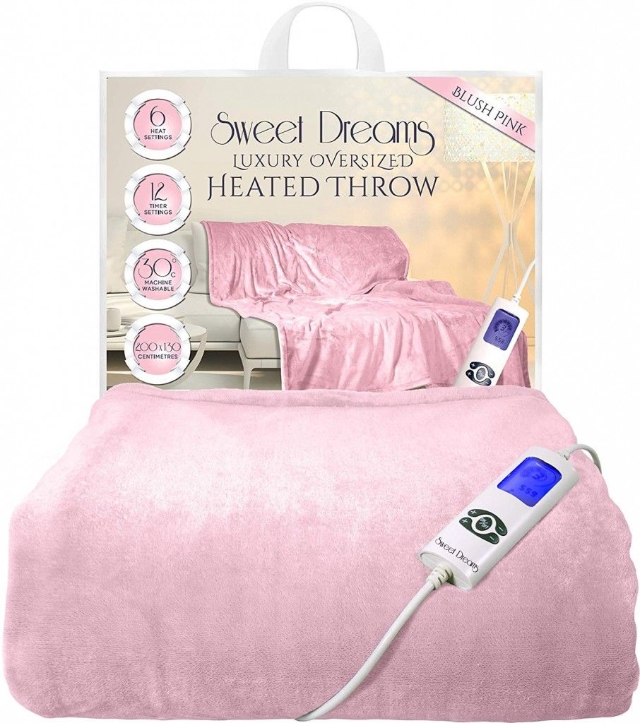 Bedding Electric Heated Throw Blanket Over Sofa Bed Washable Extra Large Xl Sweet Dreams Blankets