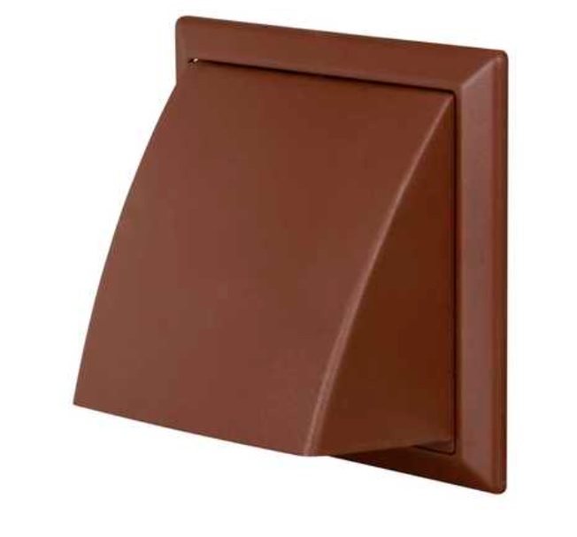 Wall Vent PVC Kit Tumble Dryer External Extractor Brown Cowl Grille 4" 100mm eBay