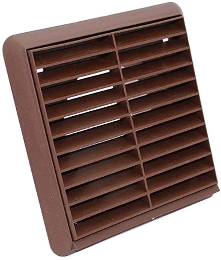 Wall Vent PVC Kit Tumble Dryer External Extractor Brown Fixed Grille 4" 100mm eBay
