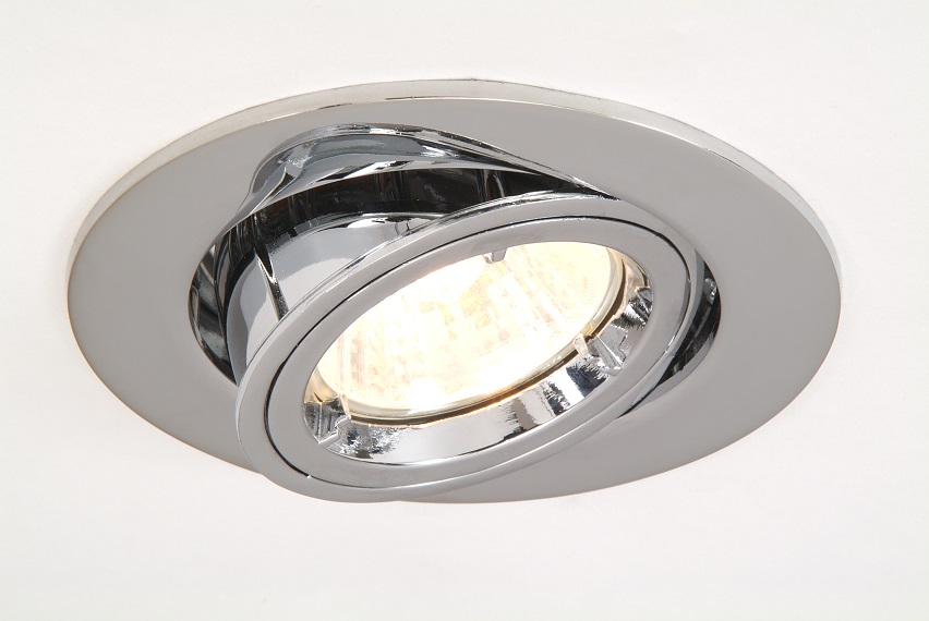 MR16 Low Voltage 12V Recess Adjustable Tilt Rotate Downlights Chrome