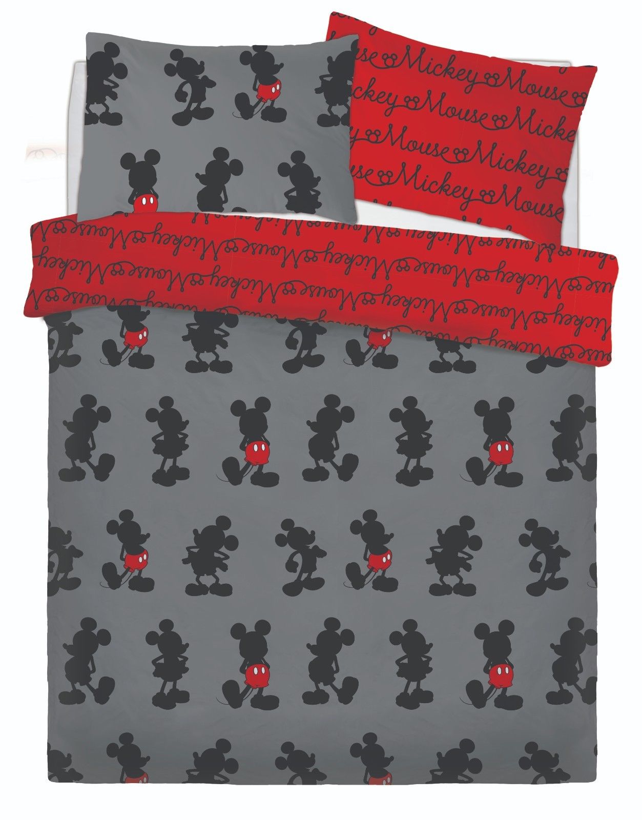 Disney Character Spiderman Mickey Mouse Reversible Duvet Cover Kids Bedding Set