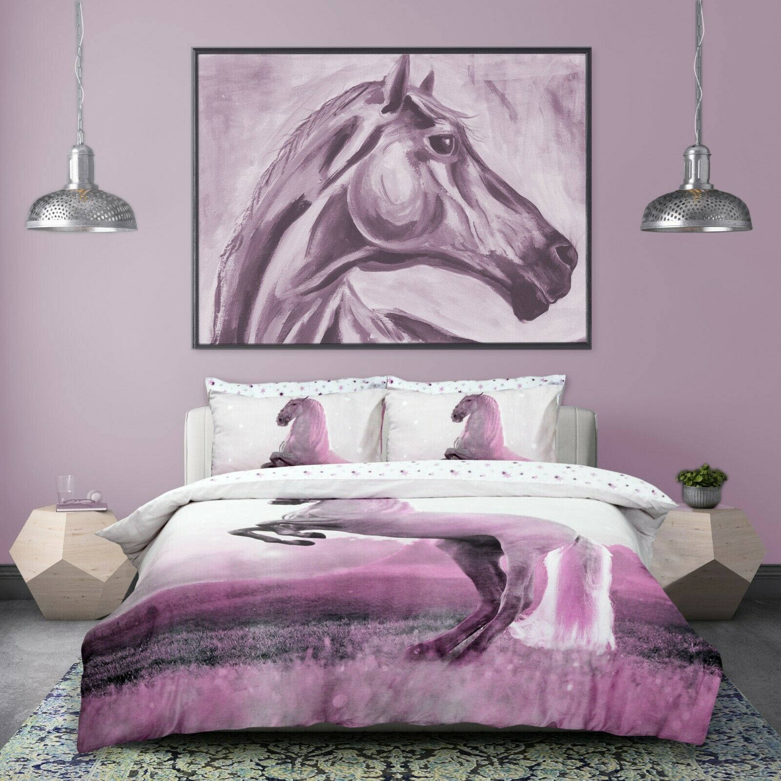Magical Unicorn Horse Duvet Quilt Cover Bedding Set Pillowcases
