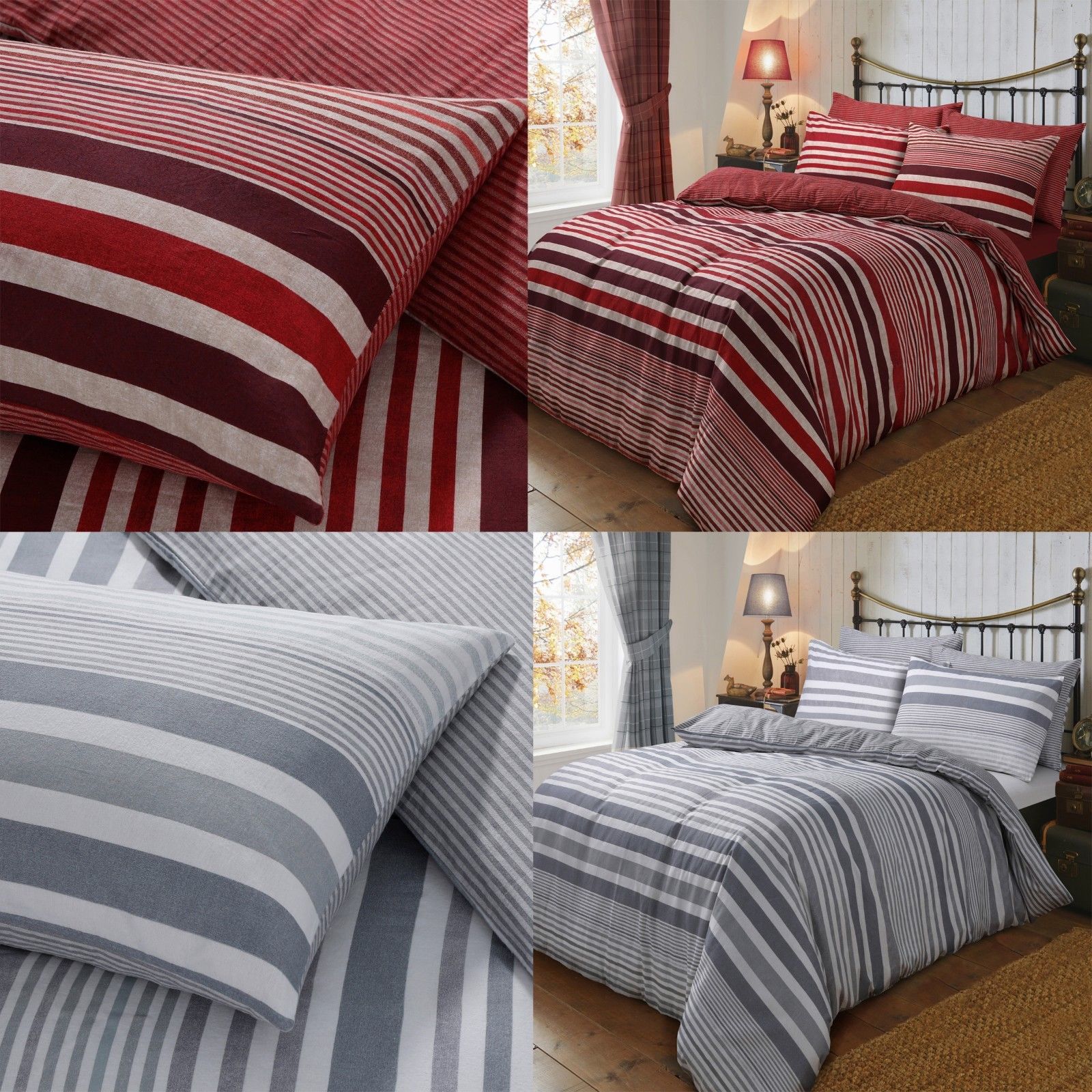 Thermal Flannel Duvet Cover Sets Single Double King Size New Warm