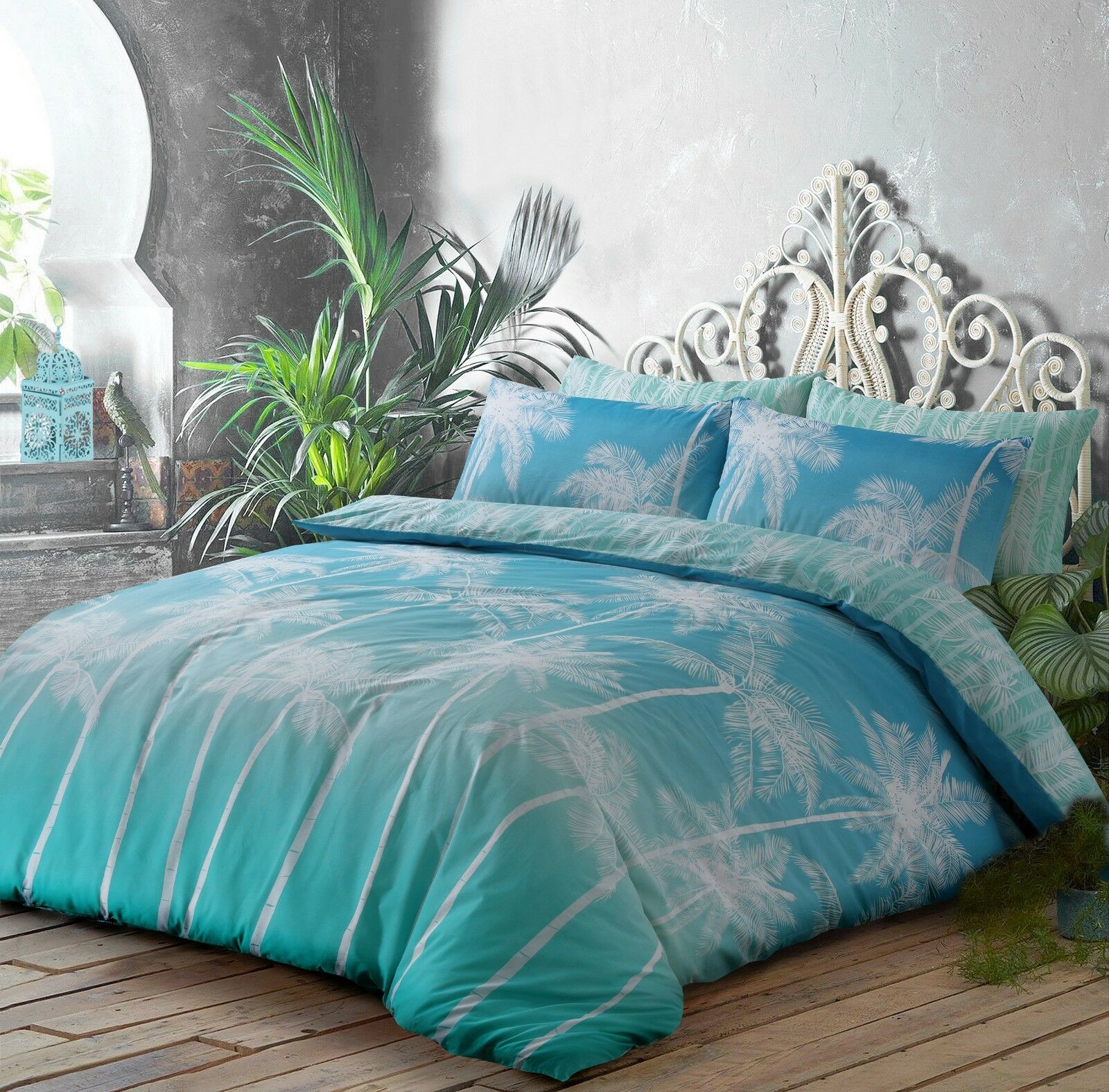 Bedding Sets Duvet Covers S Ombre Palm Print Reversible Duvet