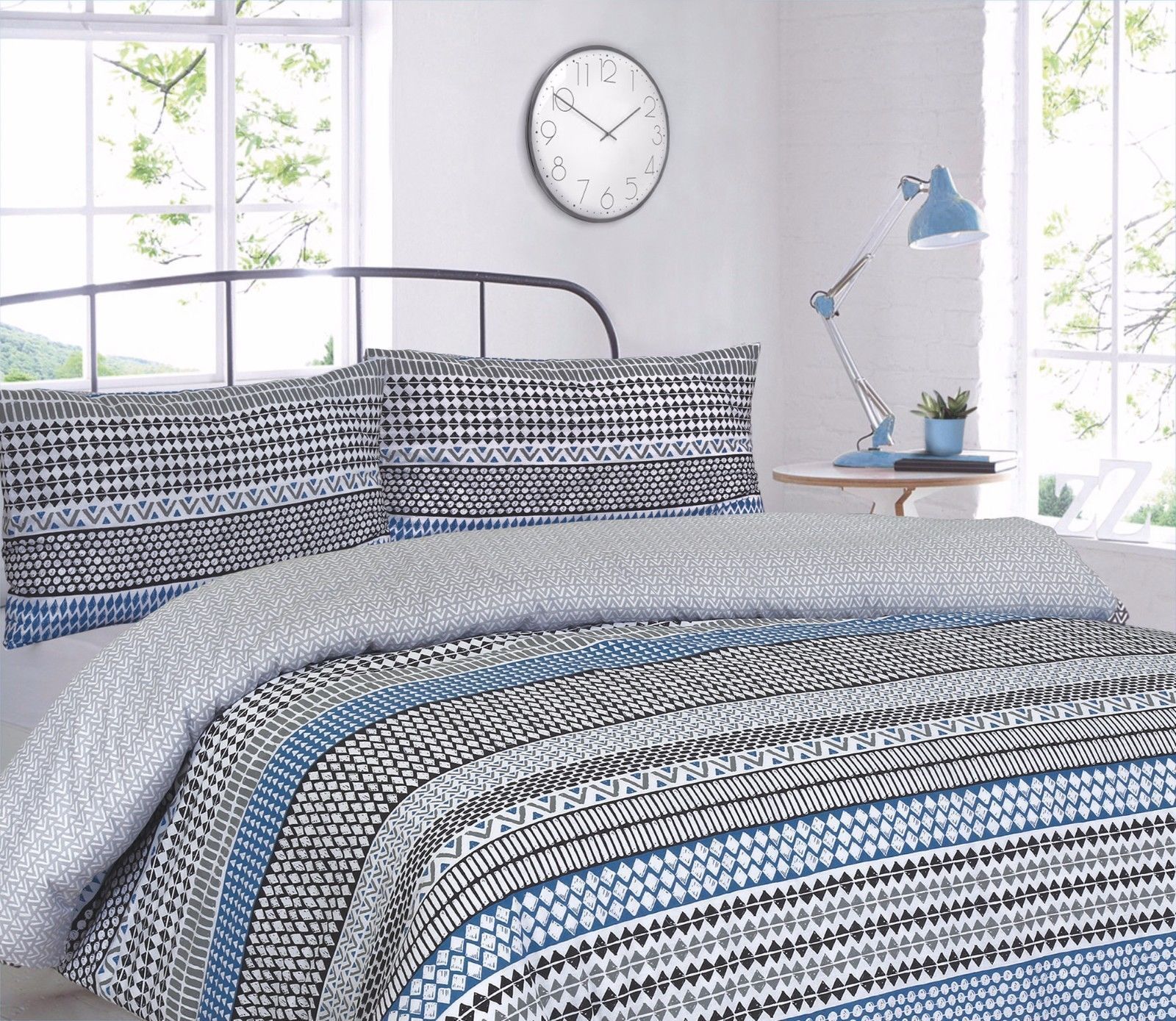 Artisan Duvet Cover Reversible Quilt Bed Set with Pillowcases Single Double King