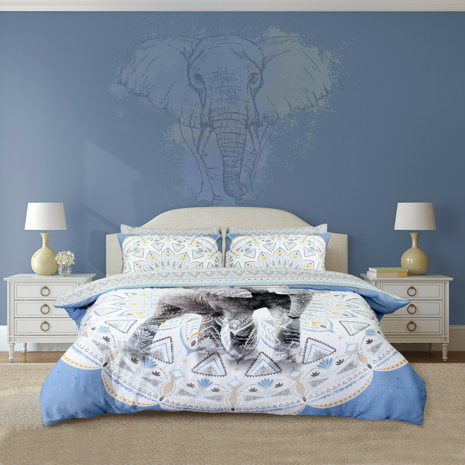 New 3D Animal Print Design Duvet Set Quilt Cover Bedding Single Double King Size