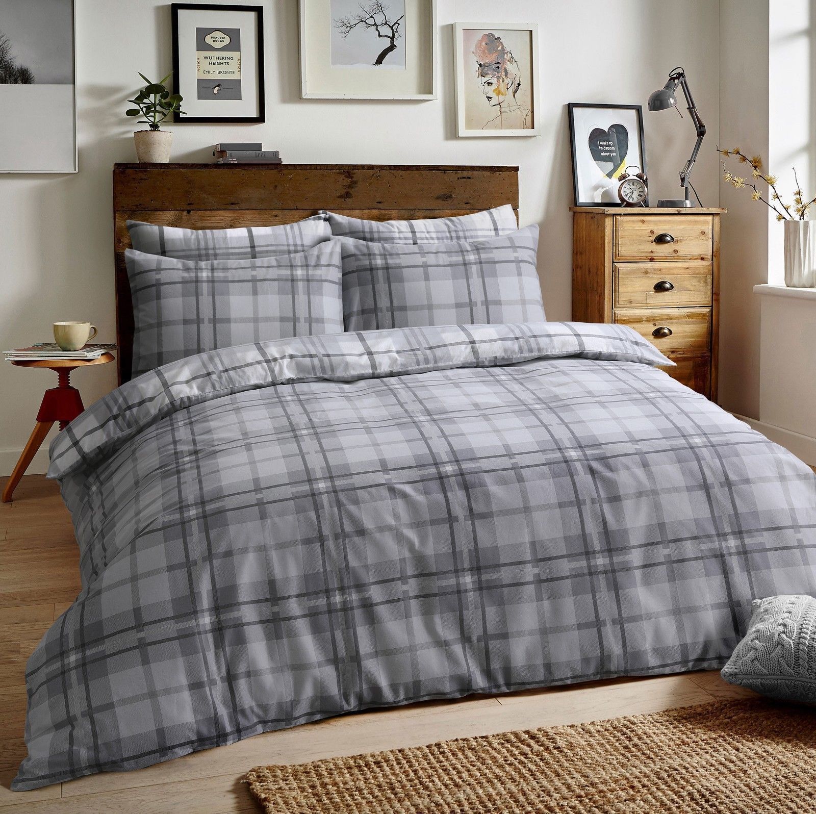 100/% Brushed Cotton Bonton Flannel Flannelette Warm Duvet Quilt Cover Bed Set