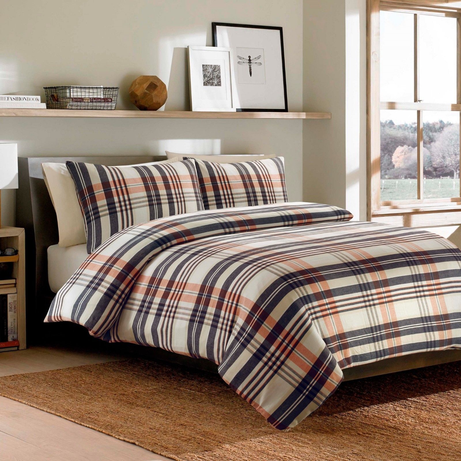 Details About 100 Brushed Cotton Duvet Quilt Cover Bedding Set Beige Brown Blue Flannelette
