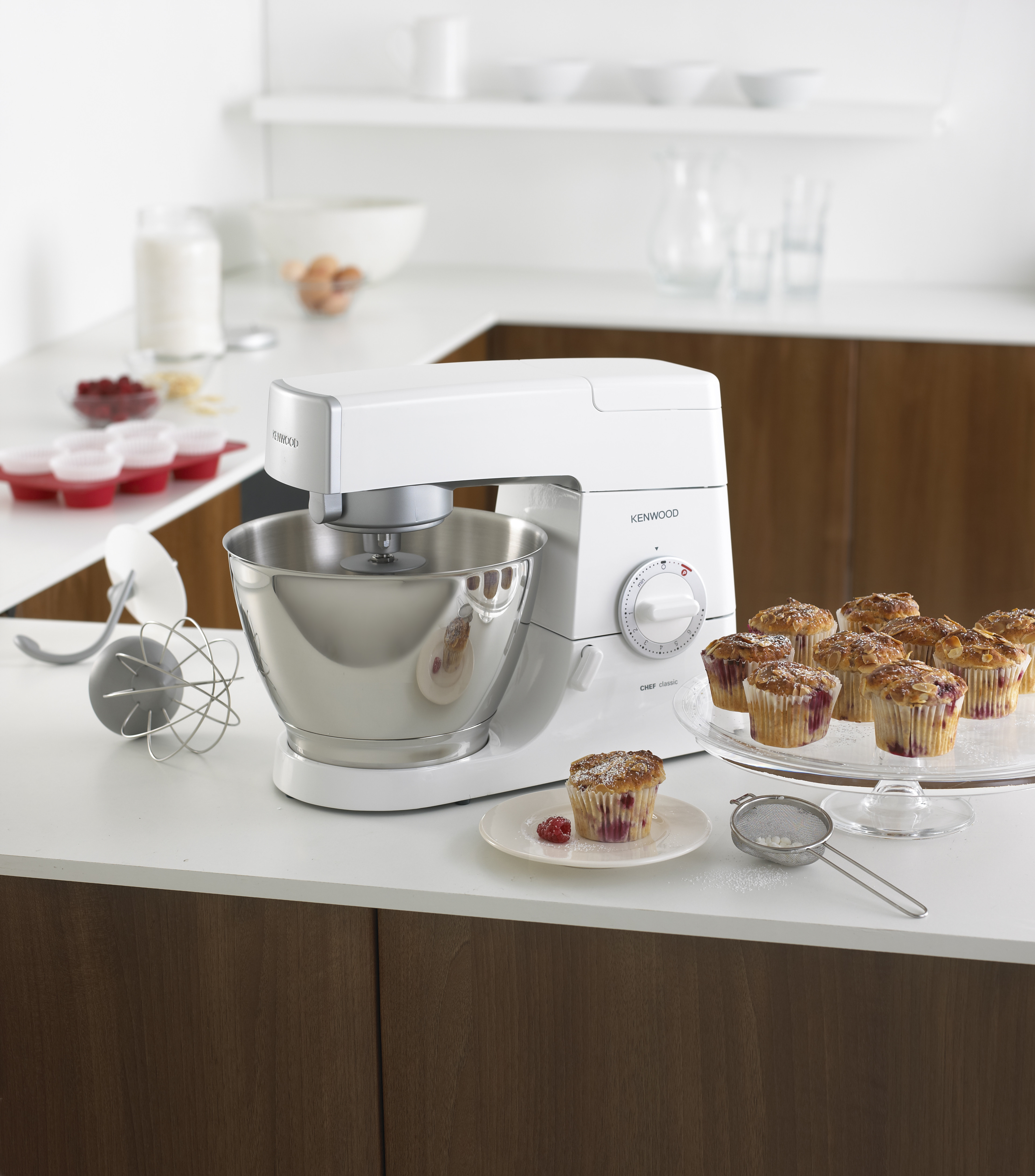 Kenwood KM337 Classic Chef Home Food Mixer with S/S bowl and Splash