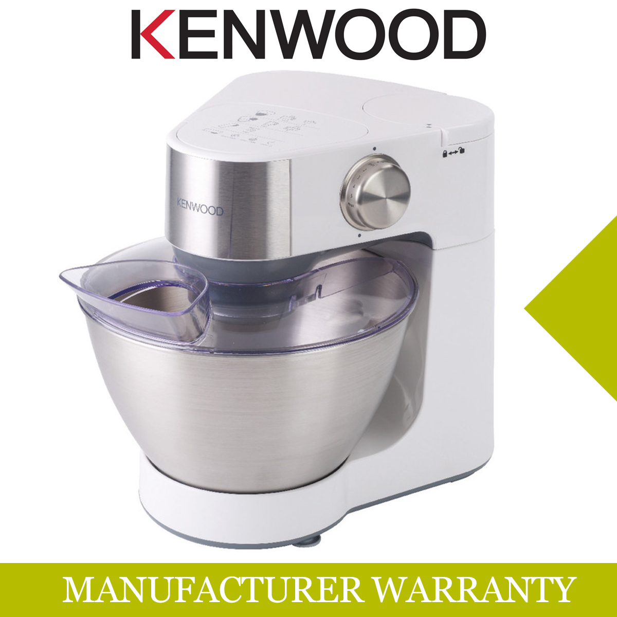 Kenwood Prospero KM280 Compact Stand Mixer in White with 1 year