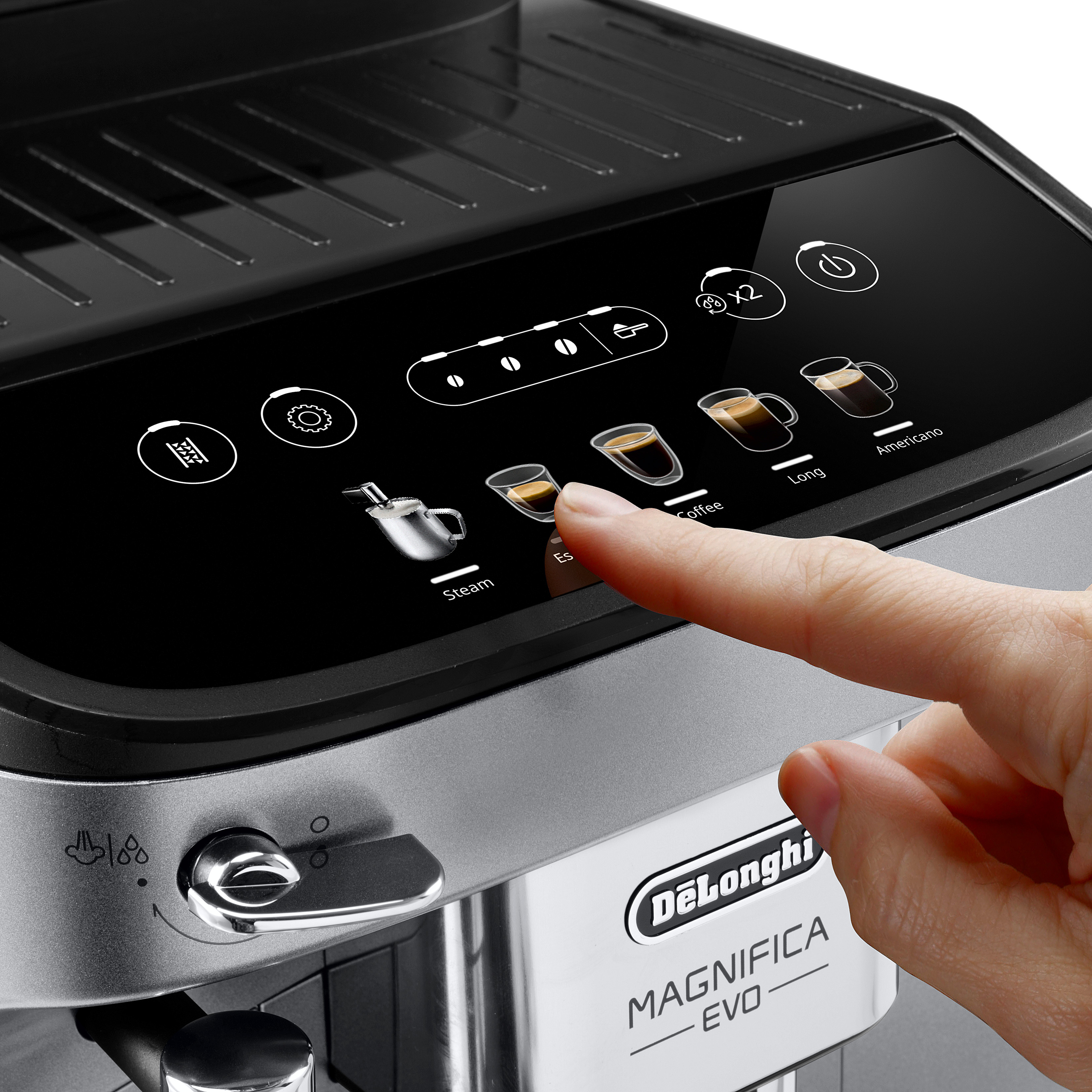Magnifica Evo ECAM292.33.SB Silver & Black Automatic Coffee Machine
