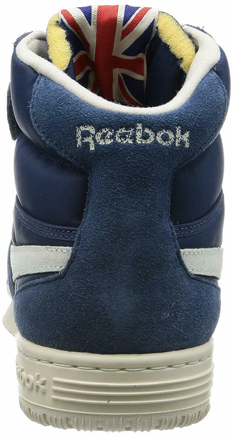 Reebok Exofit Hi Vintage Zapatillas ante Azul Marino Classics Raro 