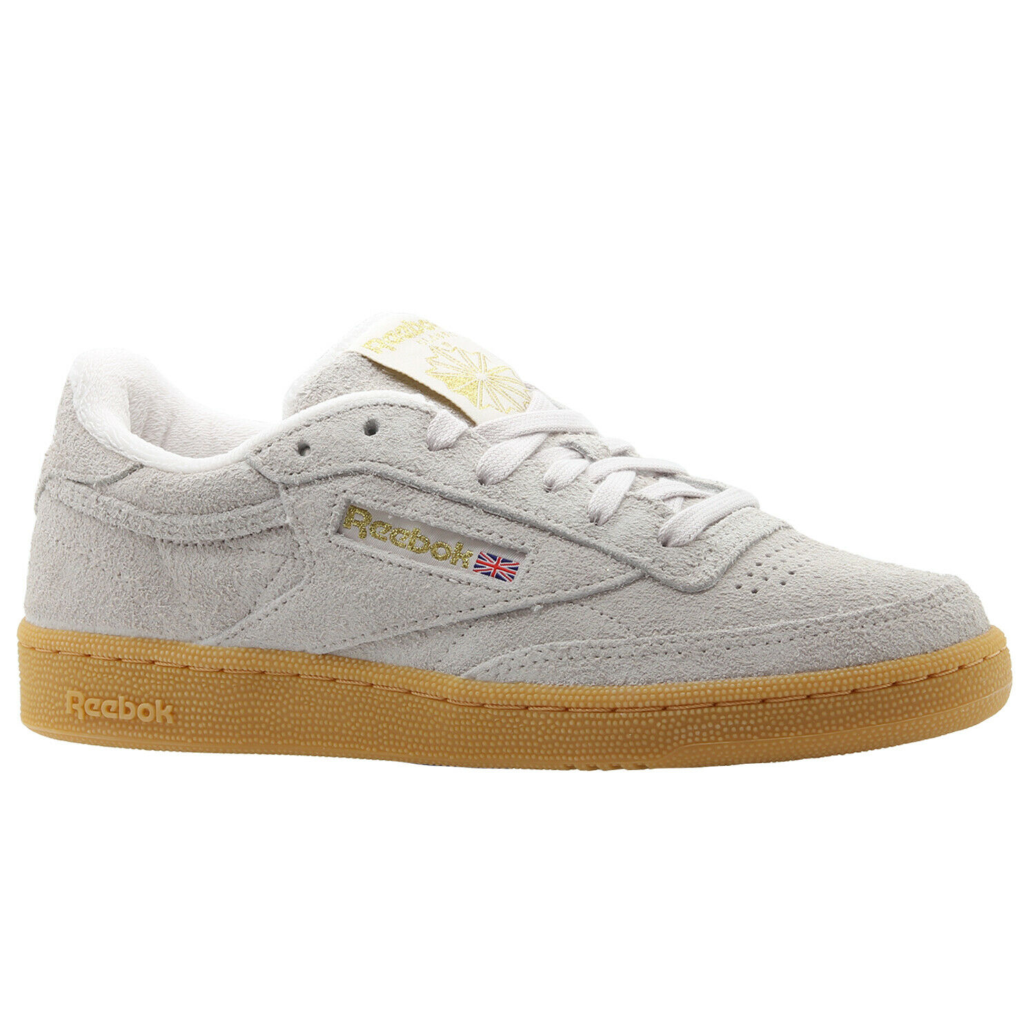 CLUB C 85 TS TRAINERS SHOES BEIGE SUEDE 
