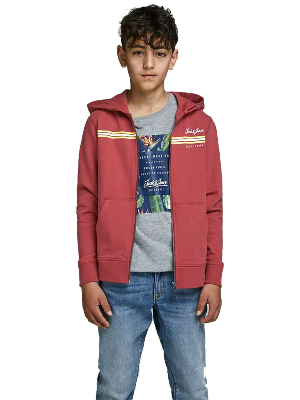 boys zip up cardigan
