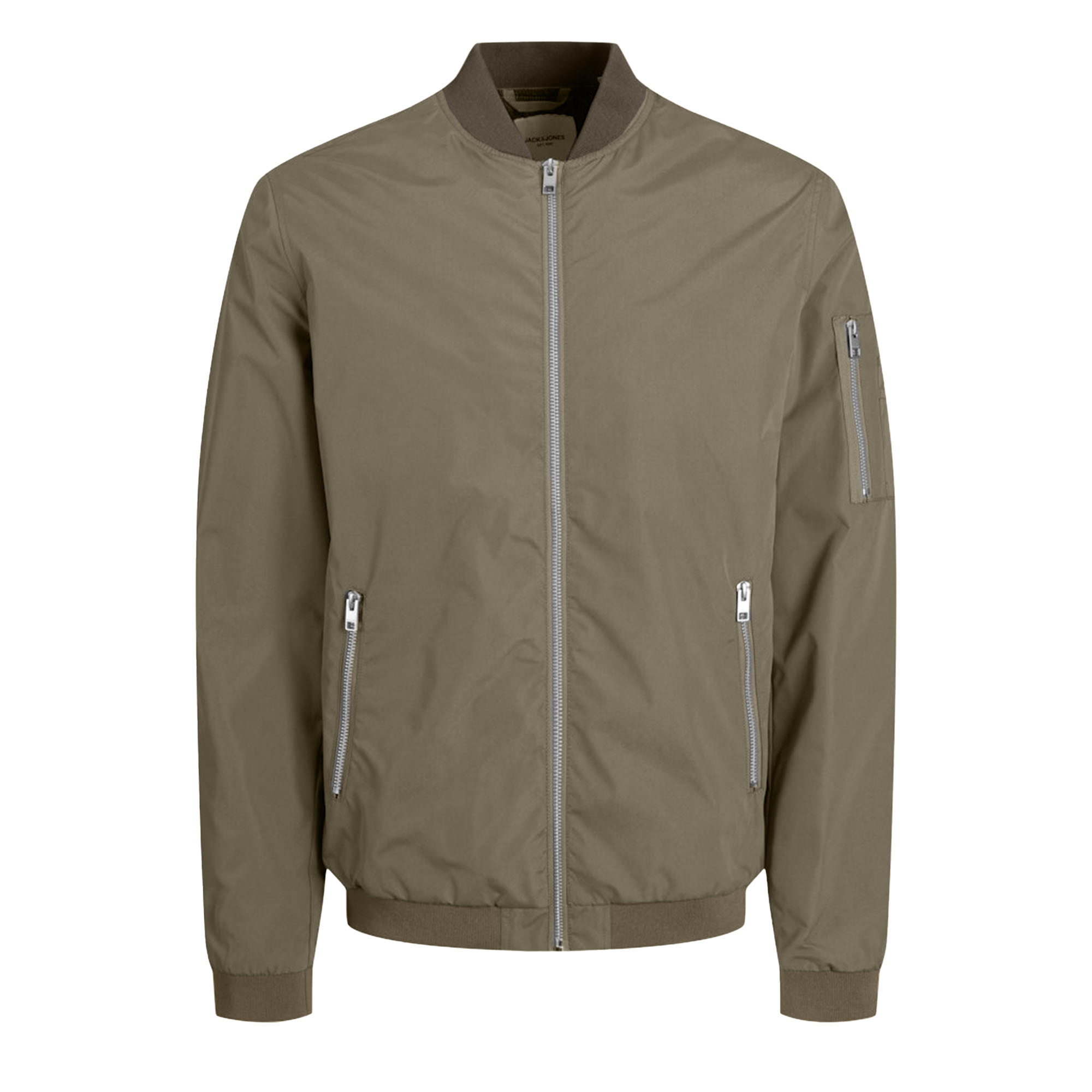 Jack & Jones Mens Bomber Jacket Full Zip Long Sleeve Baseball Neck
