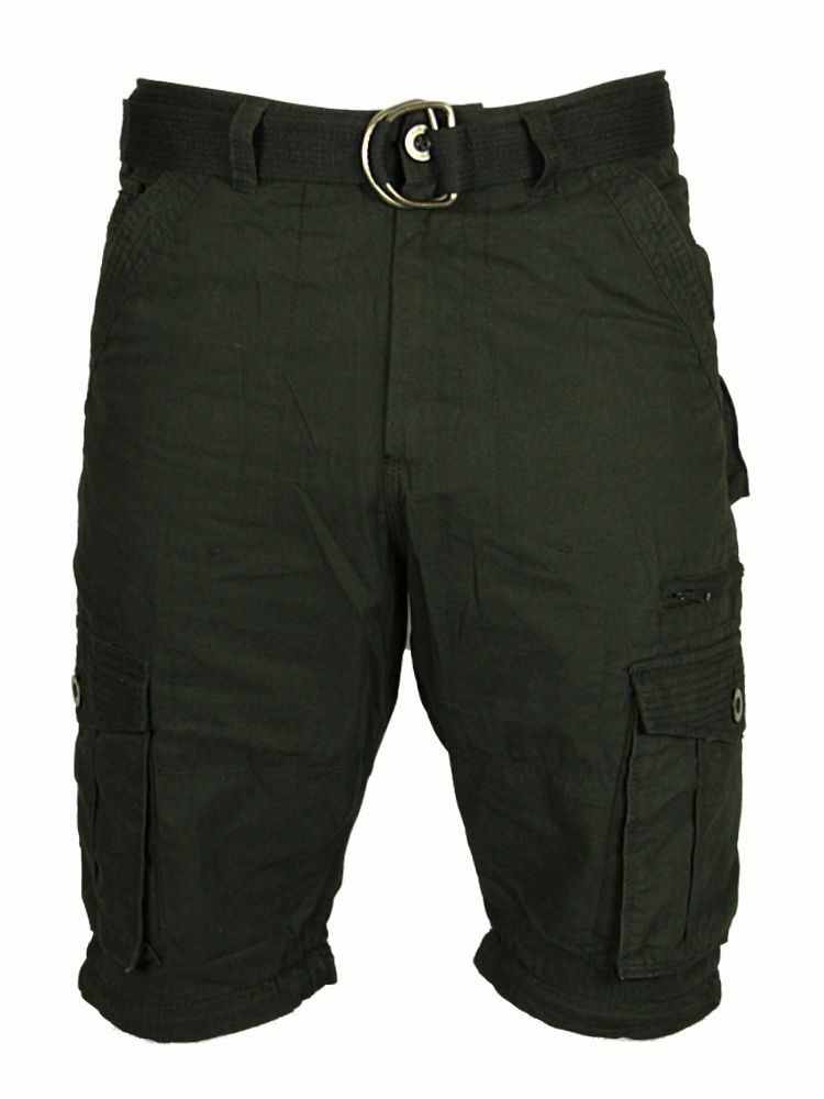 New Mens Trousers Shorts 2 In 1 Casual Cargo Combat Pants Walking Big King Sizes