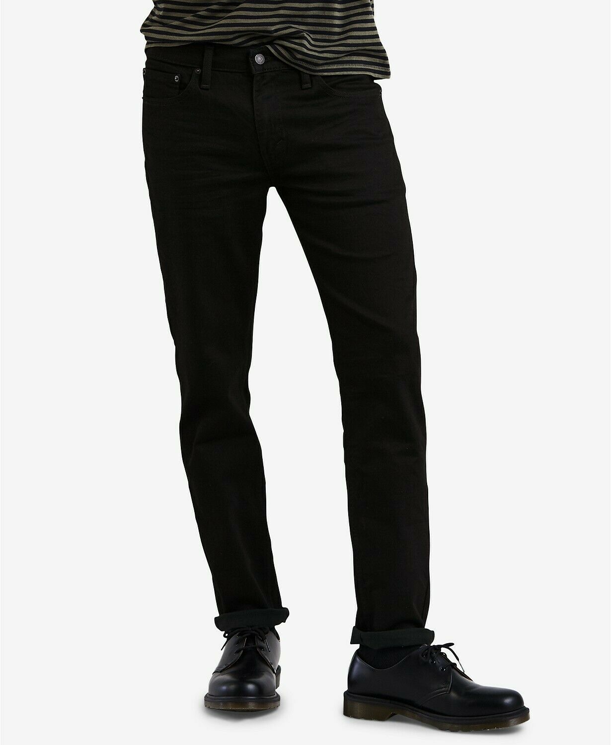 Homme Levi's 511 Jean Slim Casual Coton Noir Gris Pantalon Taille 28-40 ...