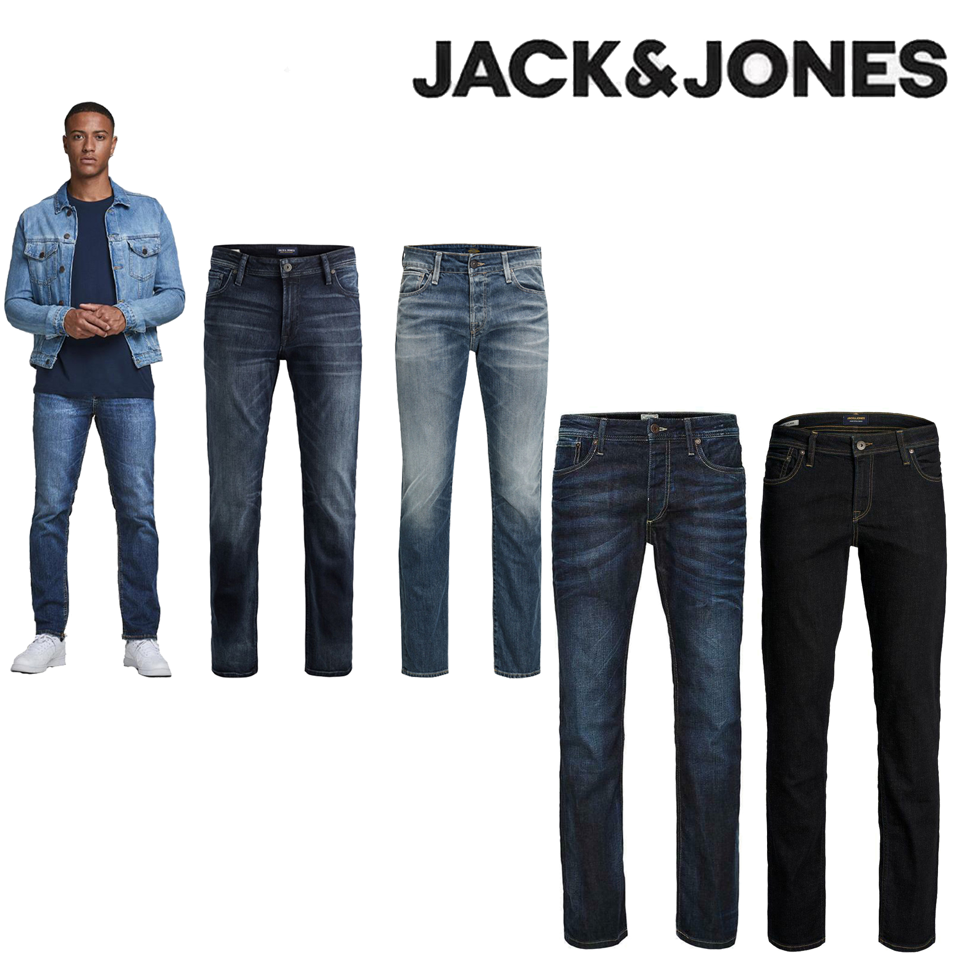 Jack & Jones Original Men's Regular Fit Jeans Denim Straight
