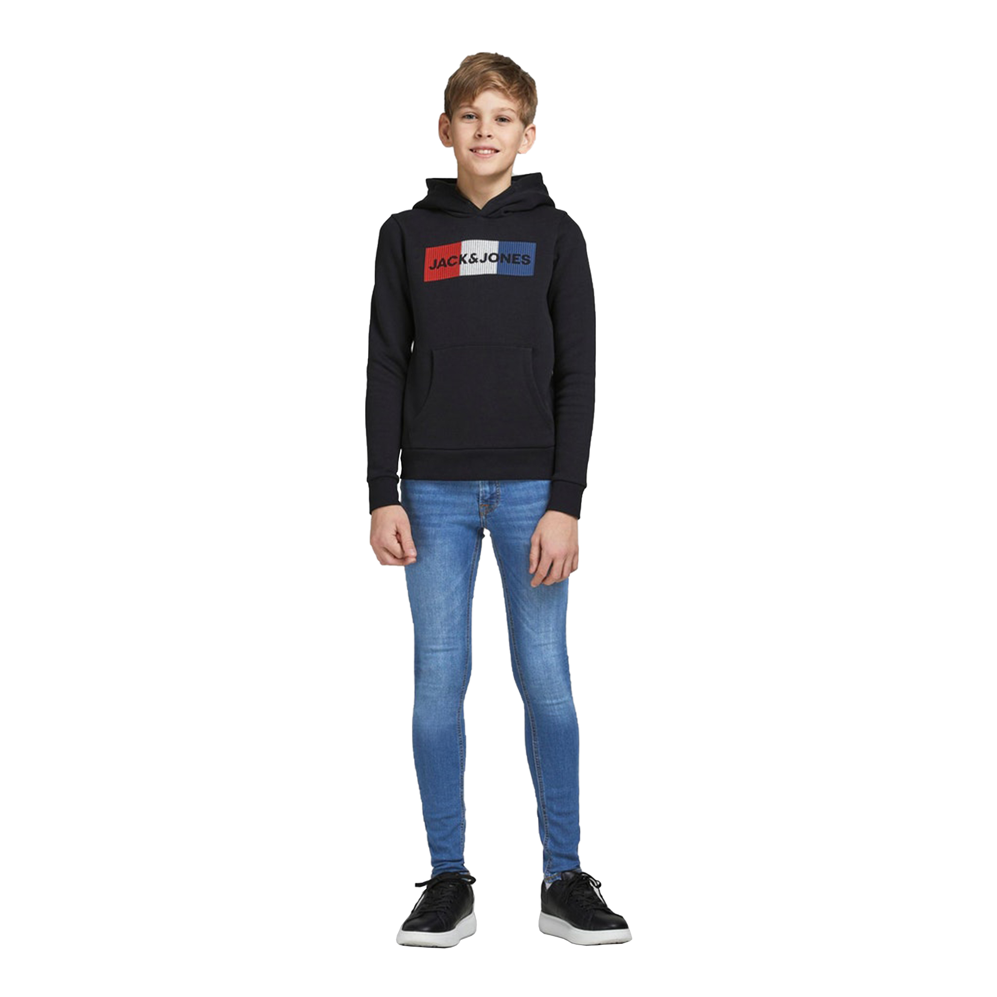 thumbnail image 2 of IENENS 5-13Y Boys Clothes Slim Straight Jeans Classic Bottoms Children Denim Clo 2 of 13