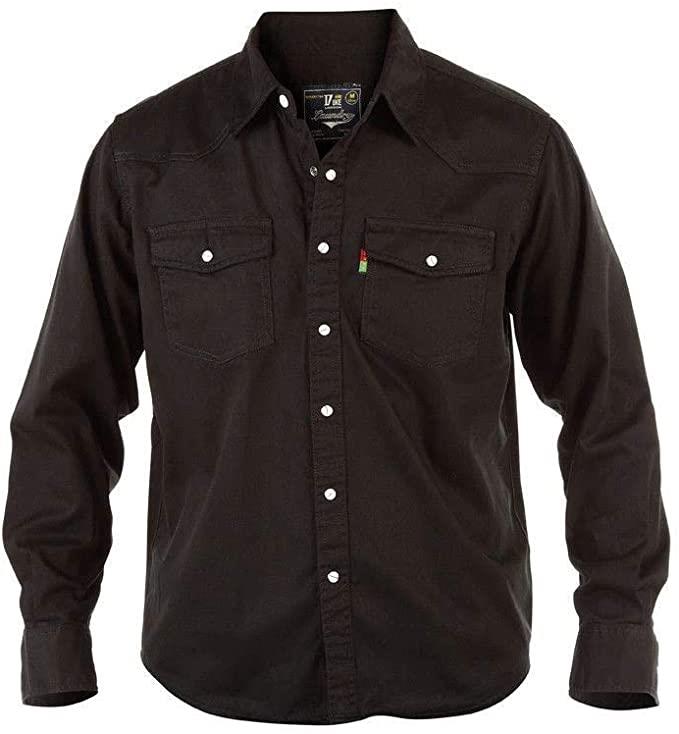 Men's Denim Shirts Duke 100% Cotton Plain Jeans Shirt Casual Work Heavy  Duty Top