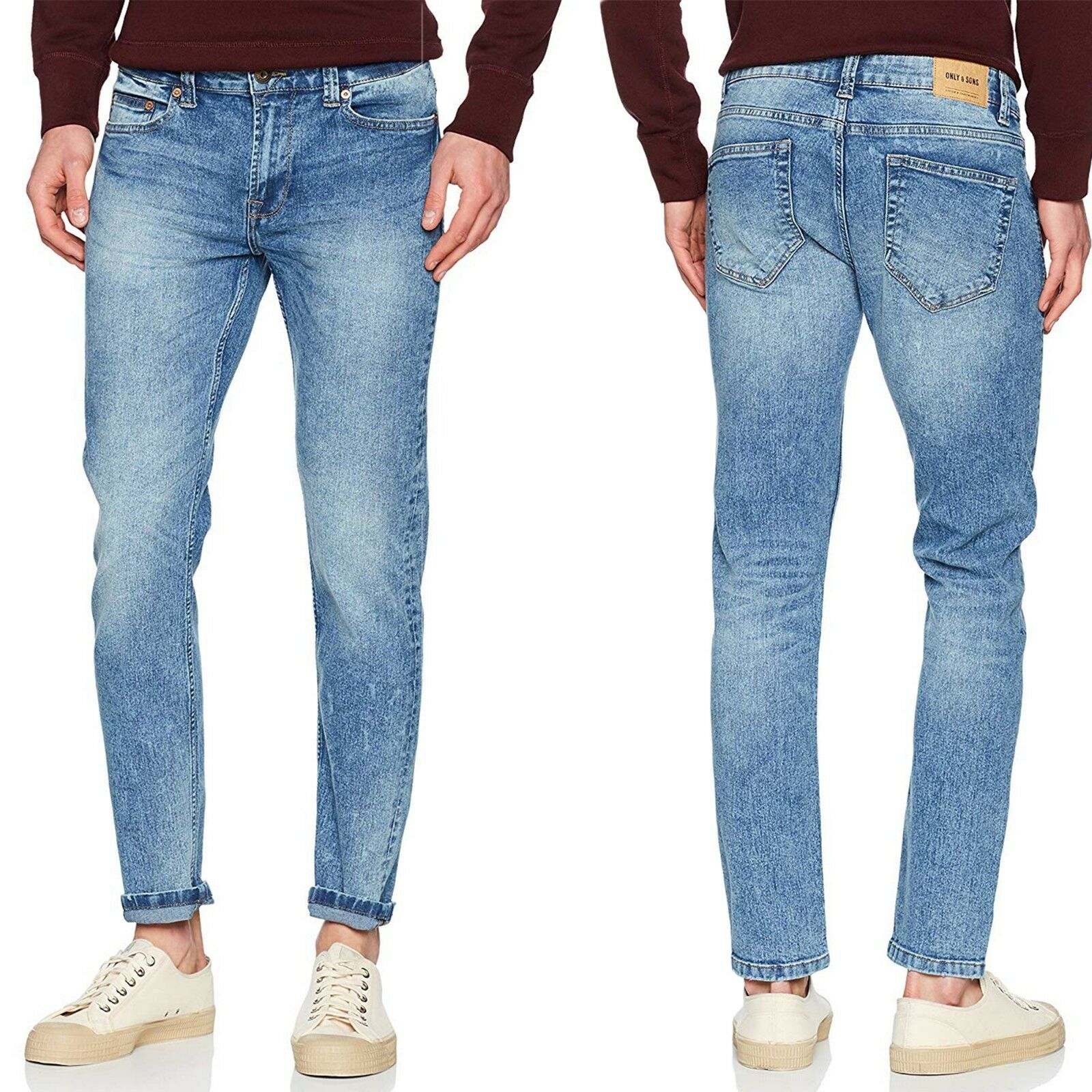 only and sons warp skinny jeans