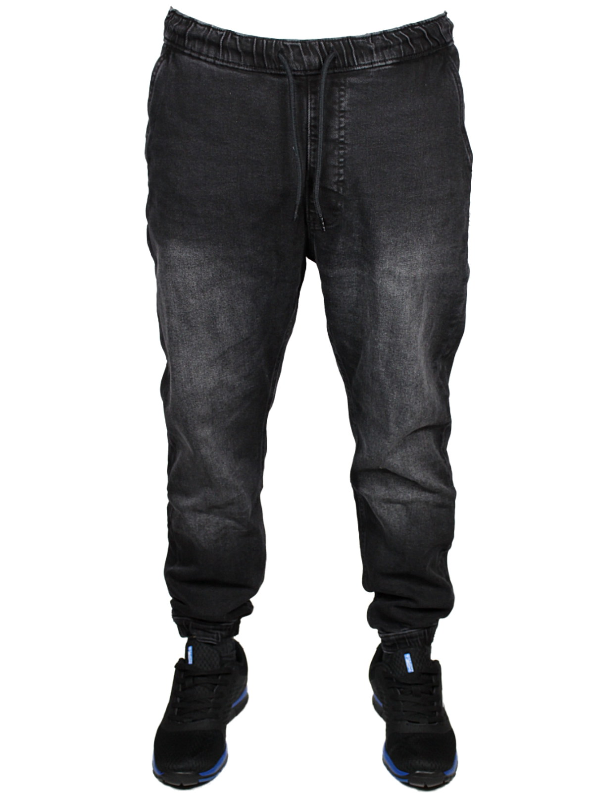 Mens Boys Joggers Jeans Elasticated Waist Cuffed Leg Judge & Jury Denim