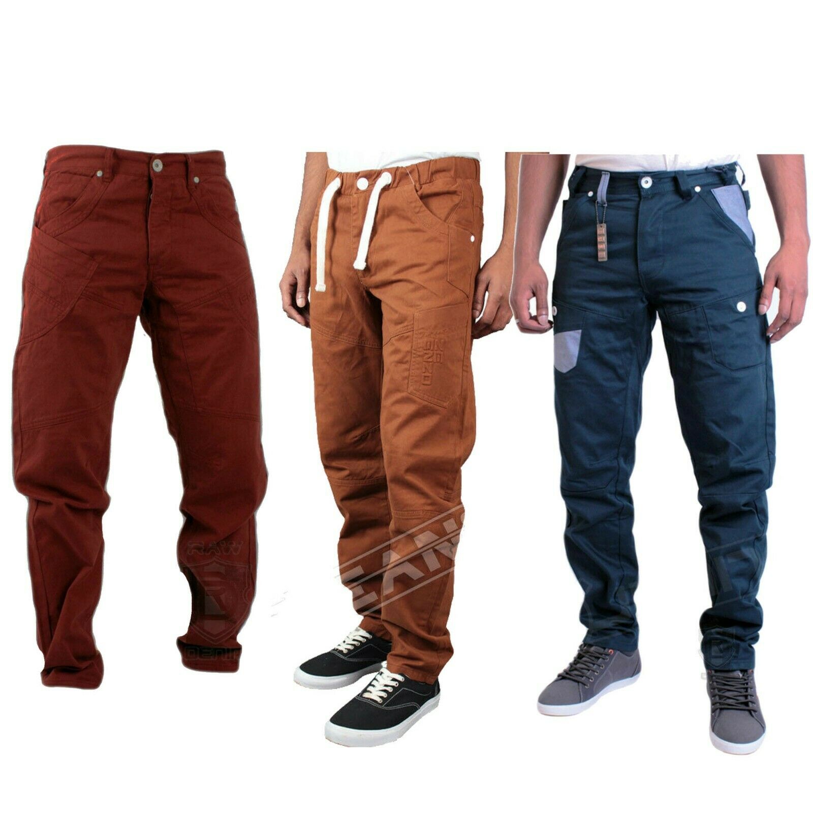 enzo cargo jeans
