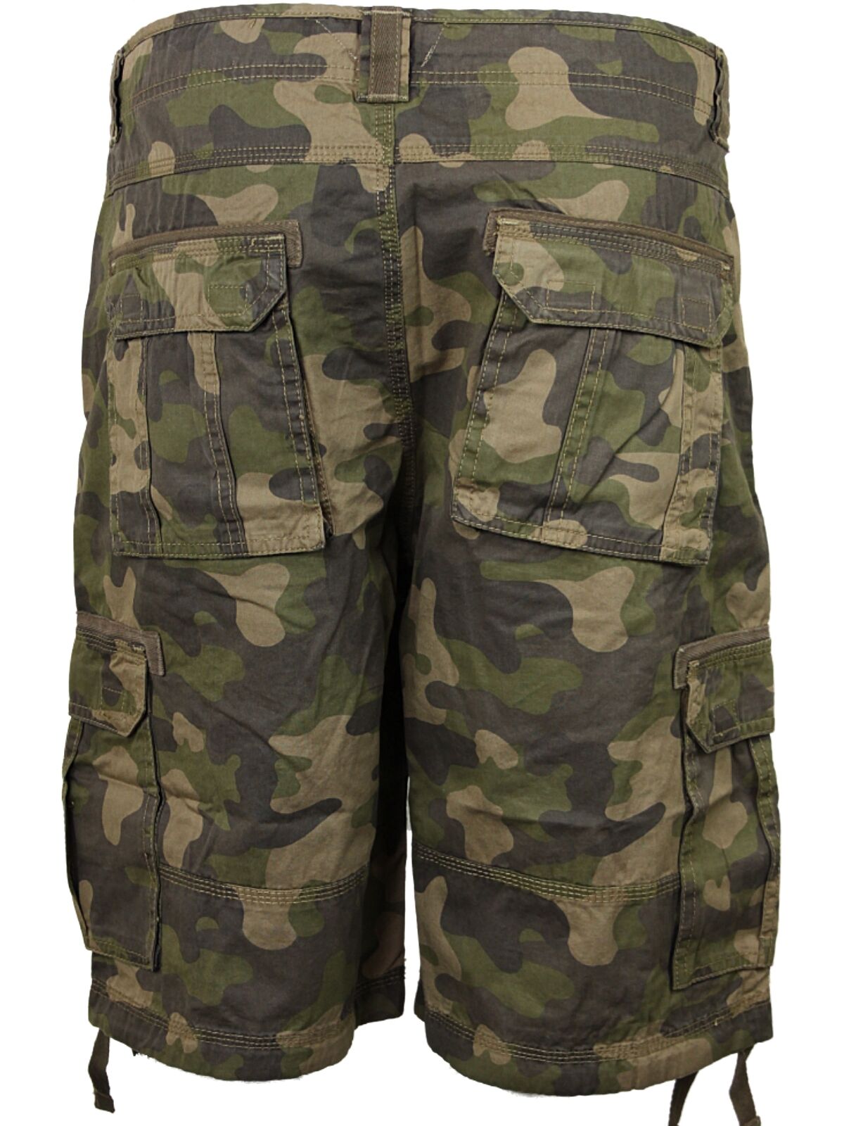 new-mens-kam-cargo-camo-shorts-dark-green-camouflage-regular-big-plus