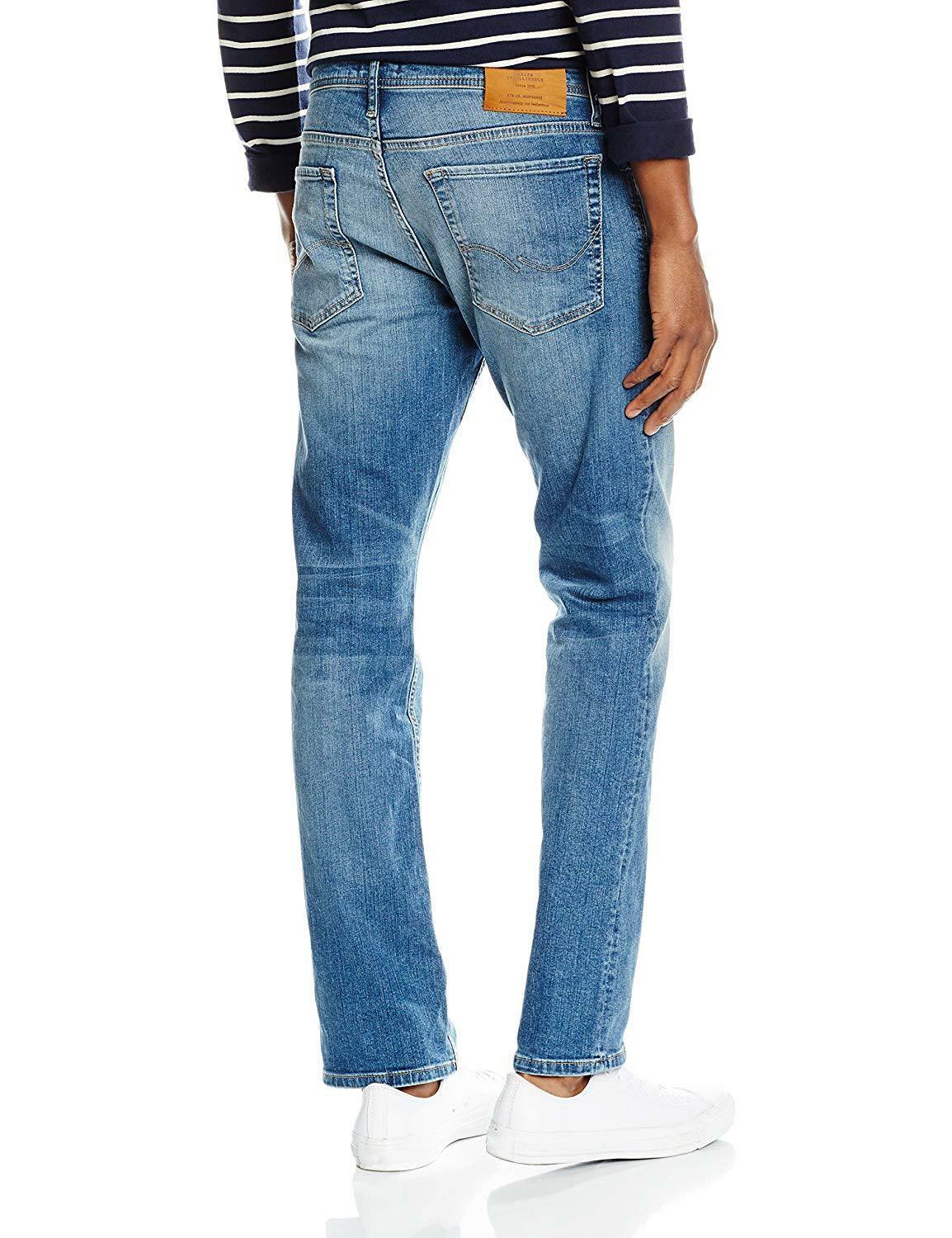 Jack & Jones Denim Jeans For Mens Clark Regular Fit Casual Work Pants ...