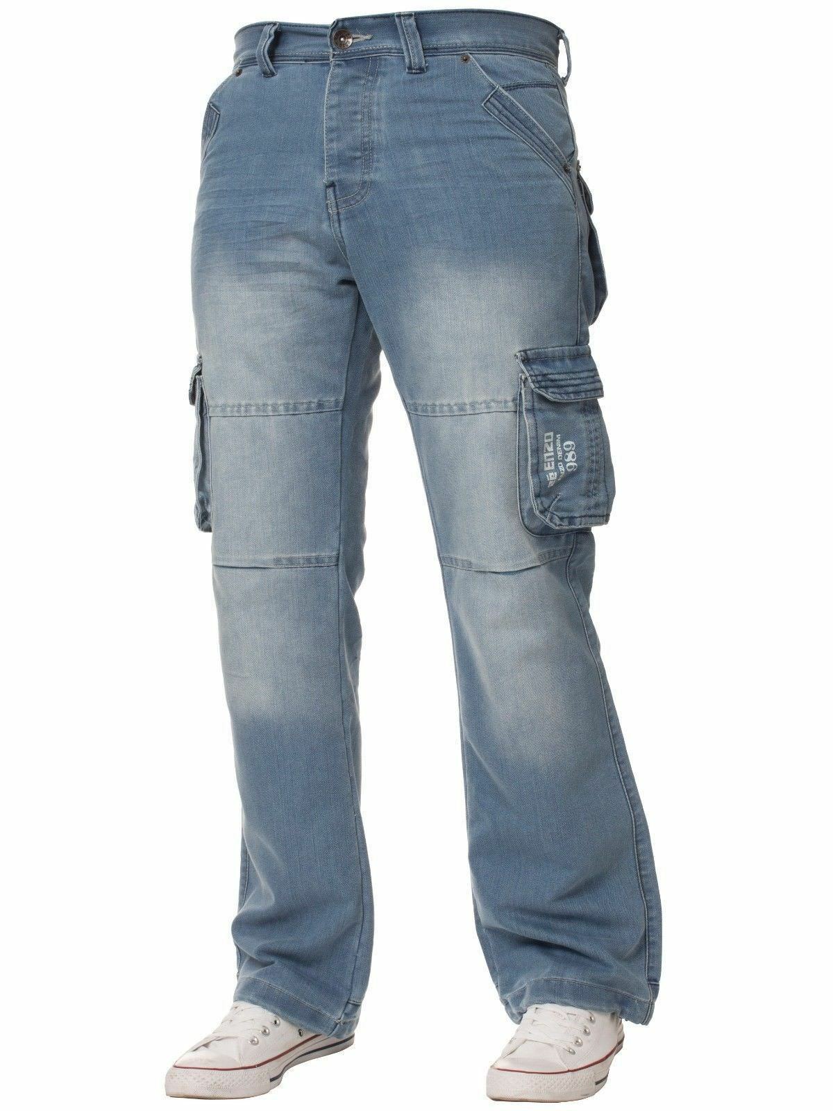 enzo cargo jeans