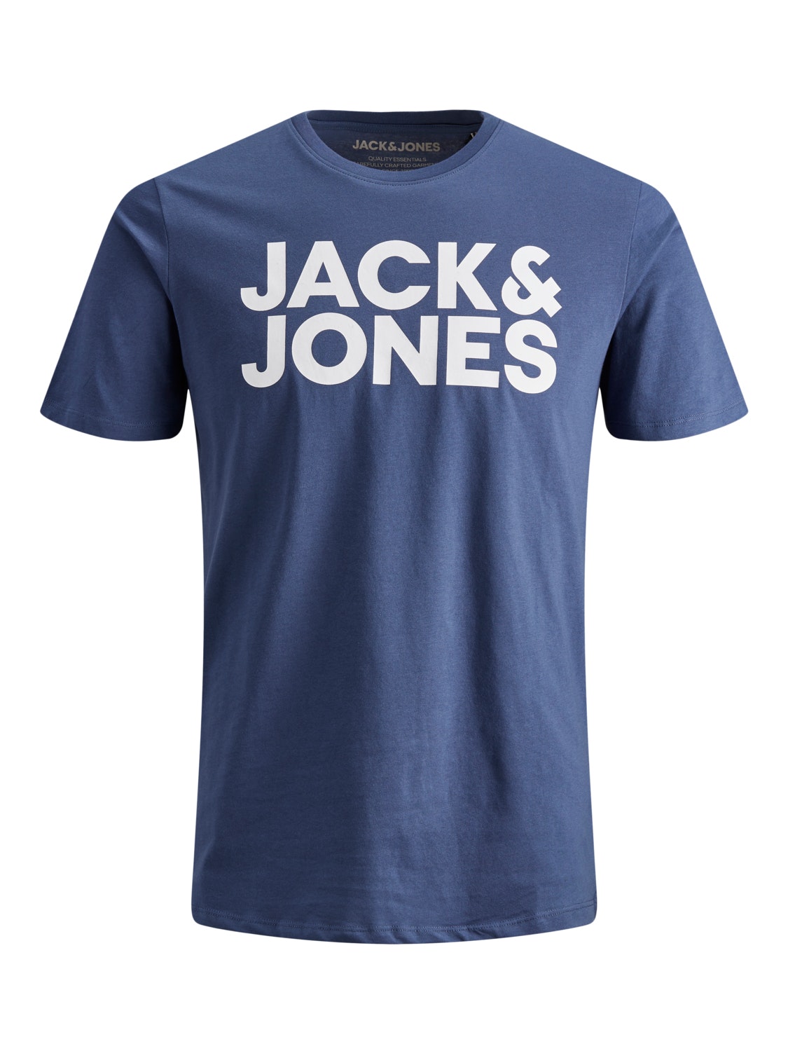 Jack and Jones Mens Logo Printed Short Sleeve Crew Neck Slim Fit T ...