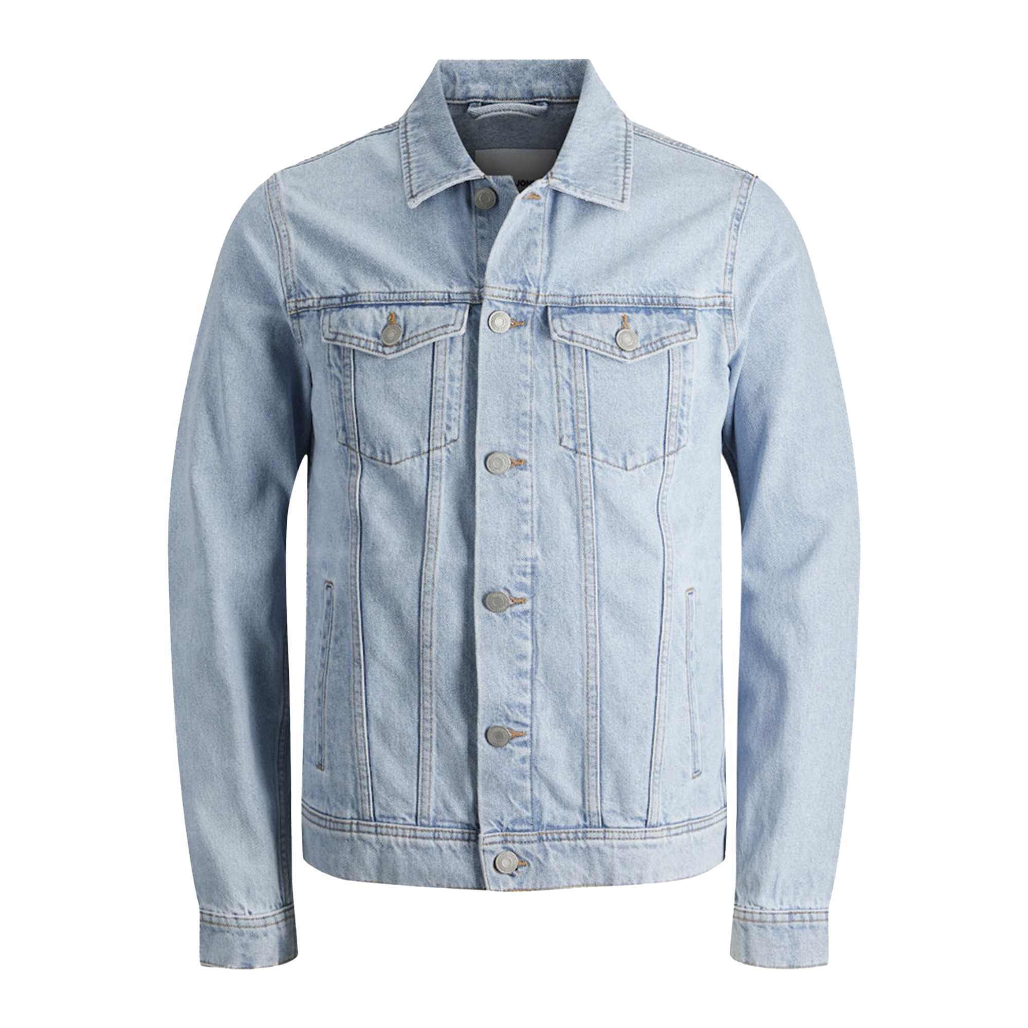 Jack & Jones Mens Denim Jacket Long Sleeve Trucker Jacket