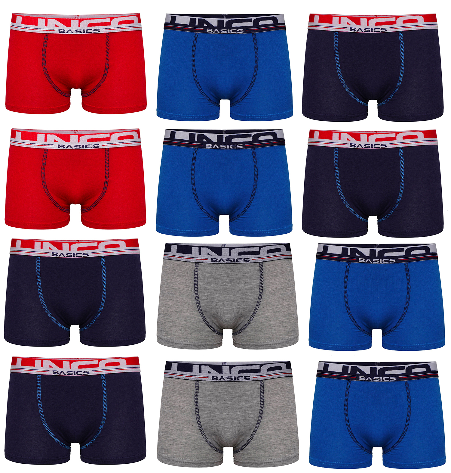 12 Pack Boxer Shorts for Kids Boys Casual Swim Underwear Set Briefs 2 ...