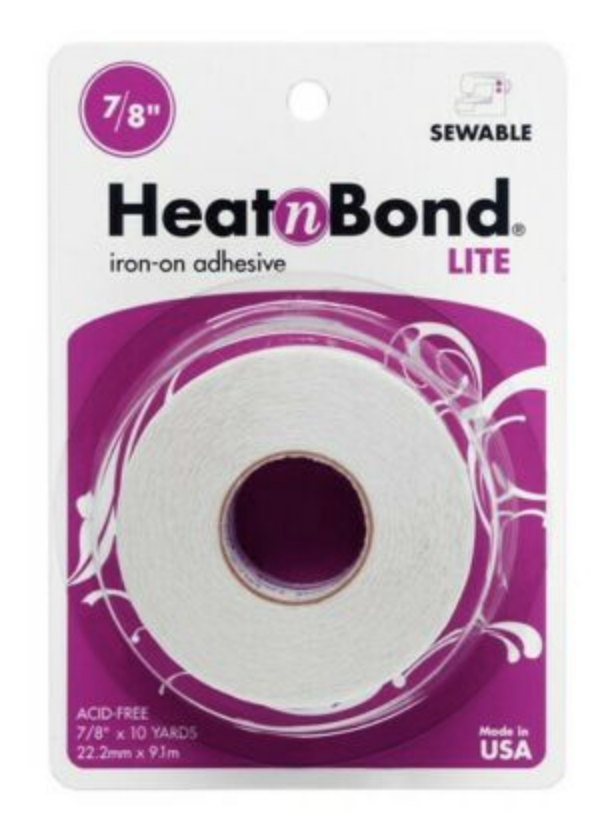 Heat and Bond LITE Iron On Adhesive For Applique Join Fabrics Without