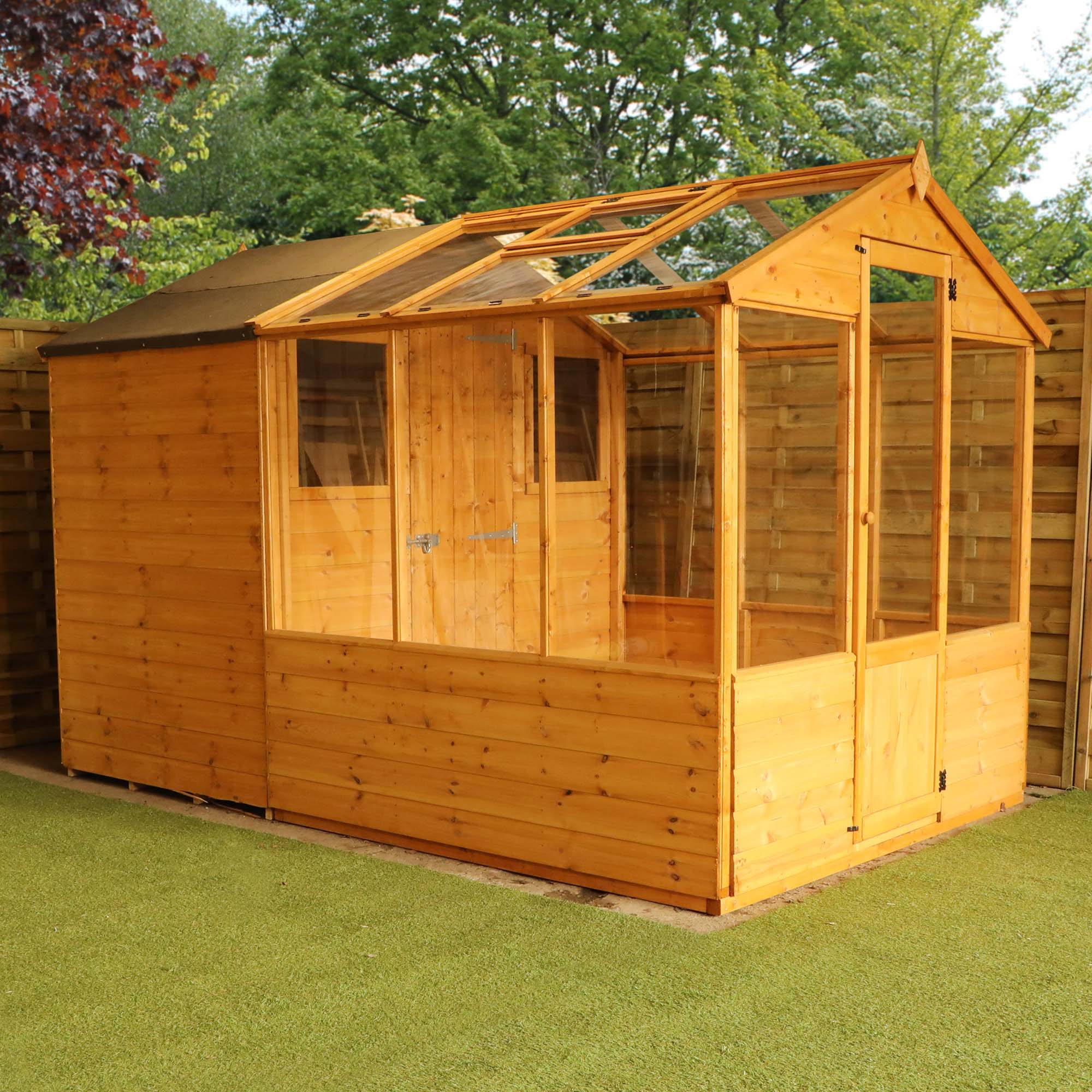 Wooden Greenhouse Storage Shed 10x6 Outdoor Garden Building Potting Shed 10ft6ft 5029442091204 Ebay