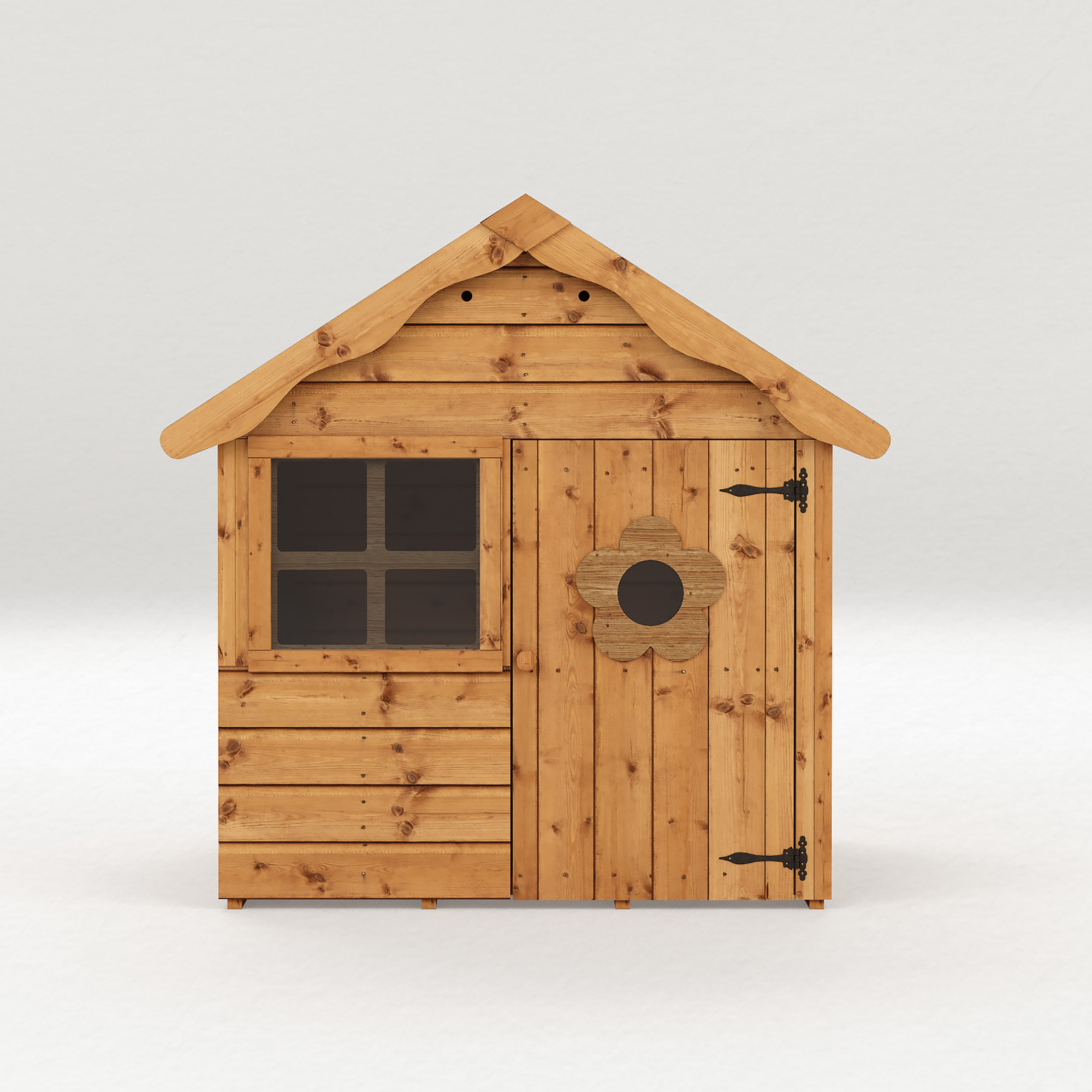 Wooden Children's Playhouse 4x4 Outdoor Wendy House Den Apex Roof