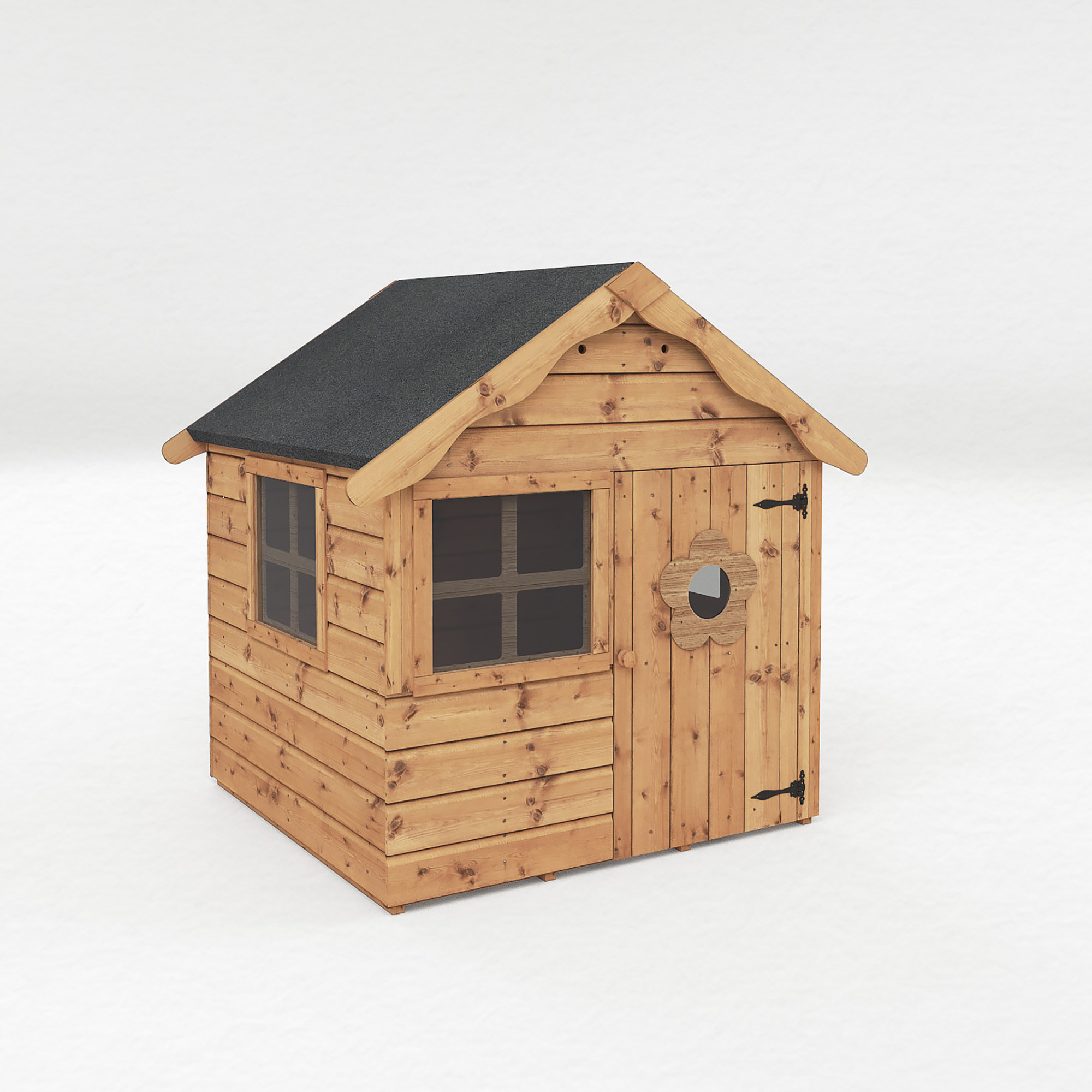 Wooden Children's Playhouse 4x4 Outdoor Wendy House Den Apex Roof