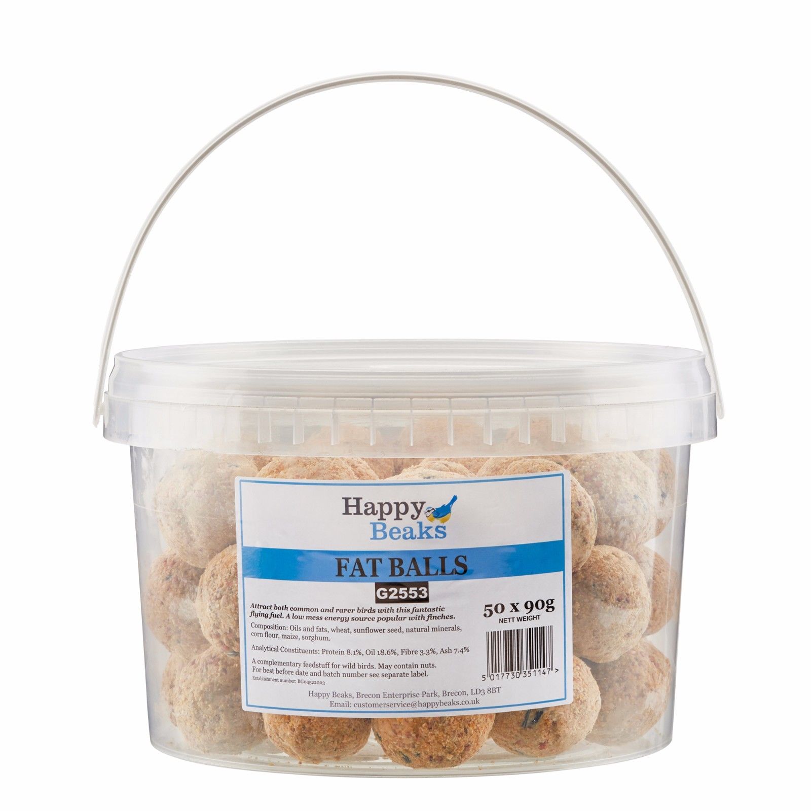 Wild Bird Food Suet Fat Balls Premium Grade Protein 50 150 300 Tub