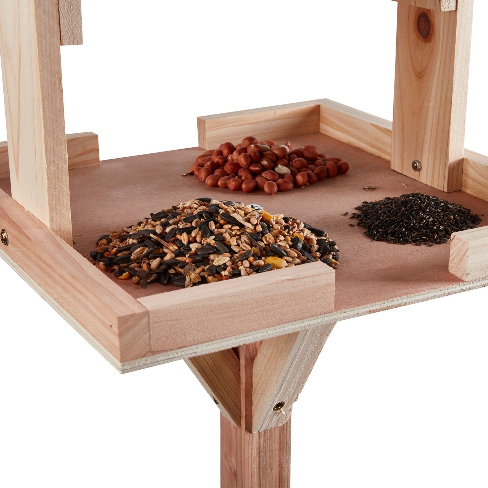 Nature's Market Premium Garden Bird Table with Built-in Feeder NEW