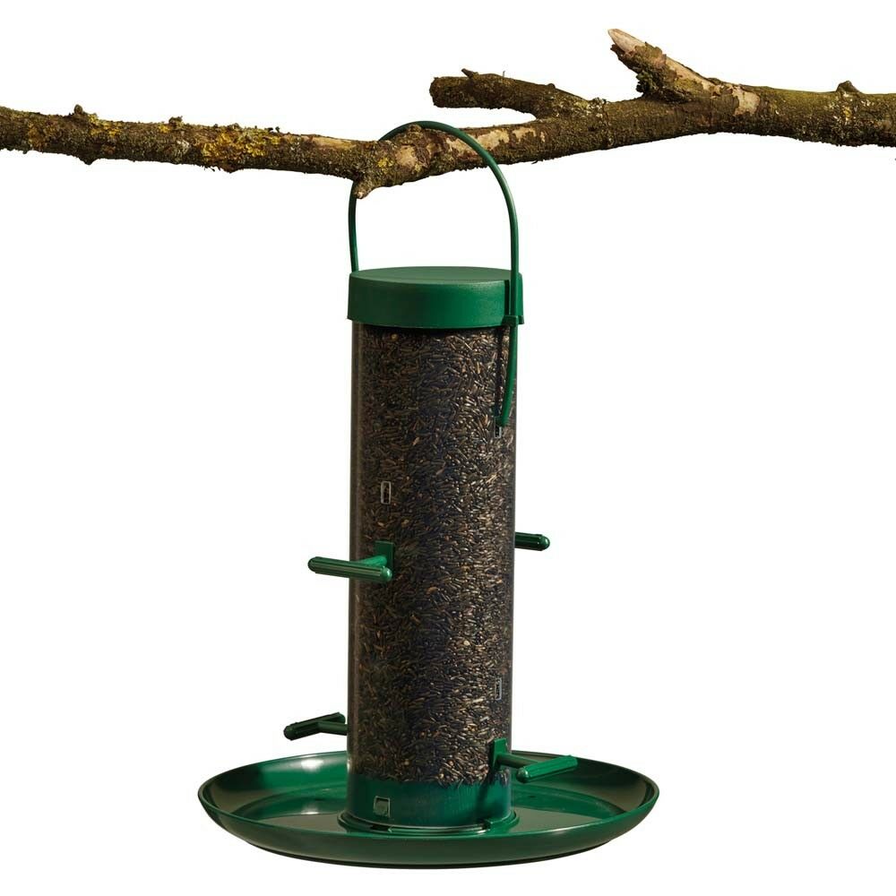 Supa Wild Bird Feeder Hanging Niger Seed Holder 4/6 Port Tray & Lid