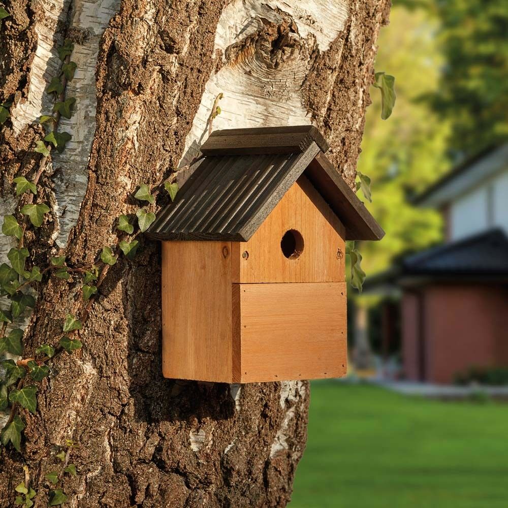 Wild Bird Nesting Box Roosting House 2in1 Multi Purpose Easy Clean - Happy Beaks 5017730351246 