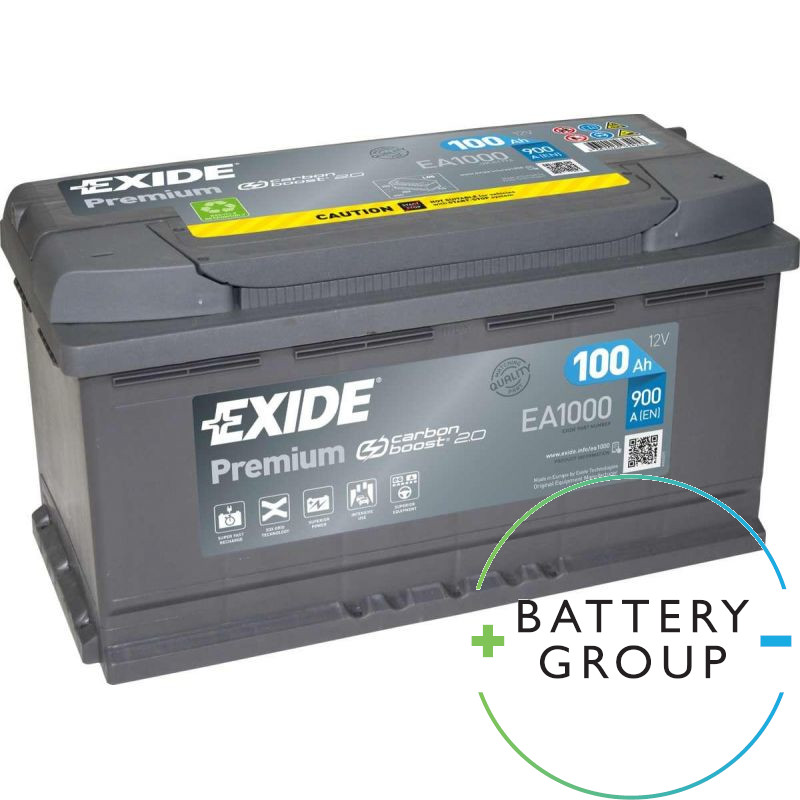Exide EA1000 Premium Carbon Boost Autobatterie