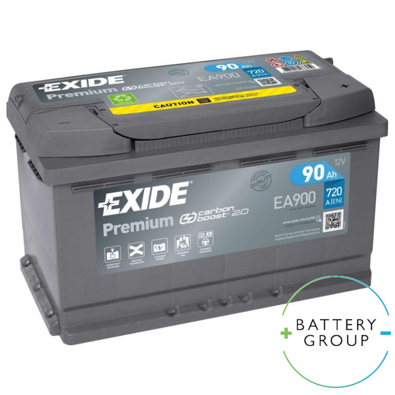 EXIDE Batterie Exide Premium EA900 12v 90AH 720A FA900 pas cher 