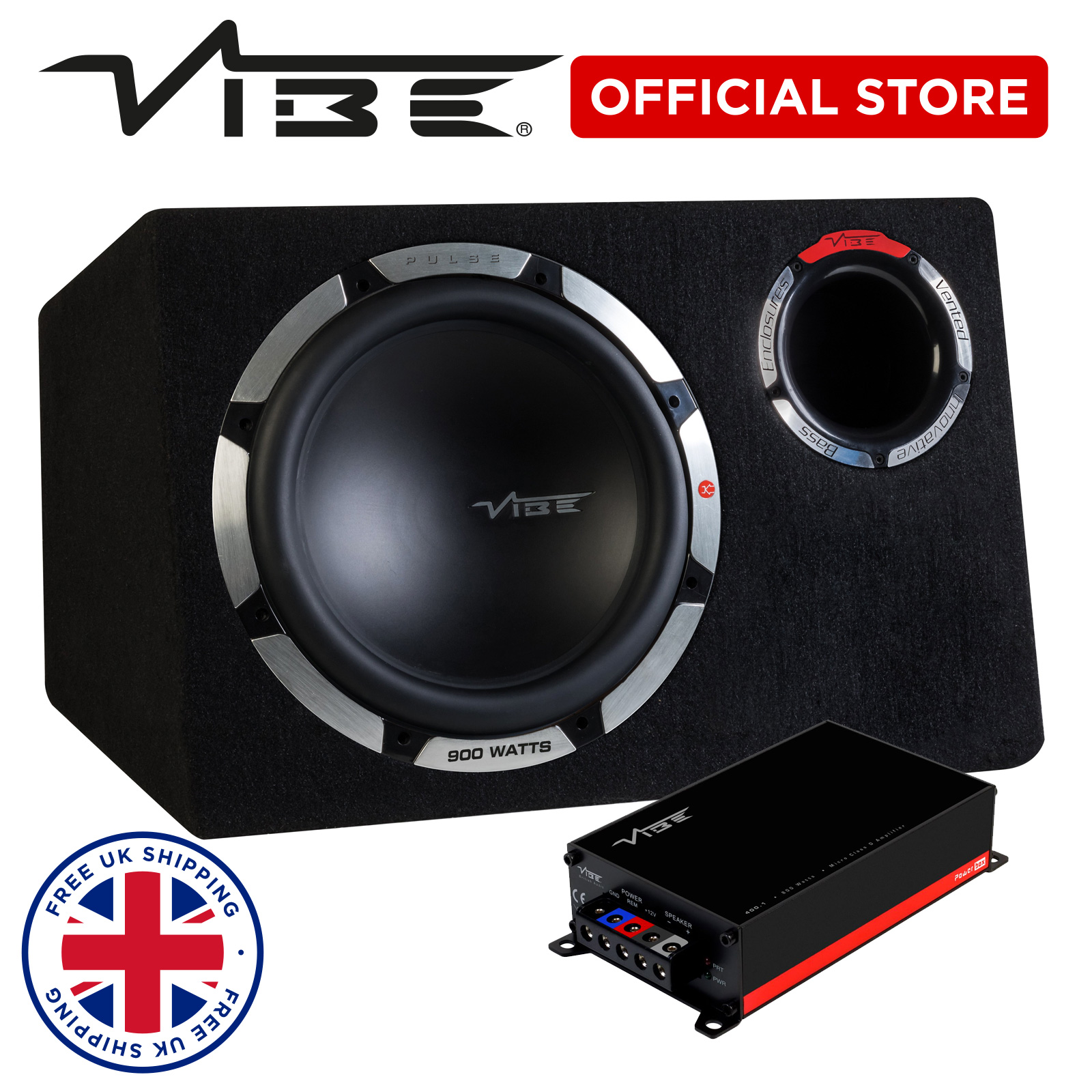 vibe subwoofer and amp