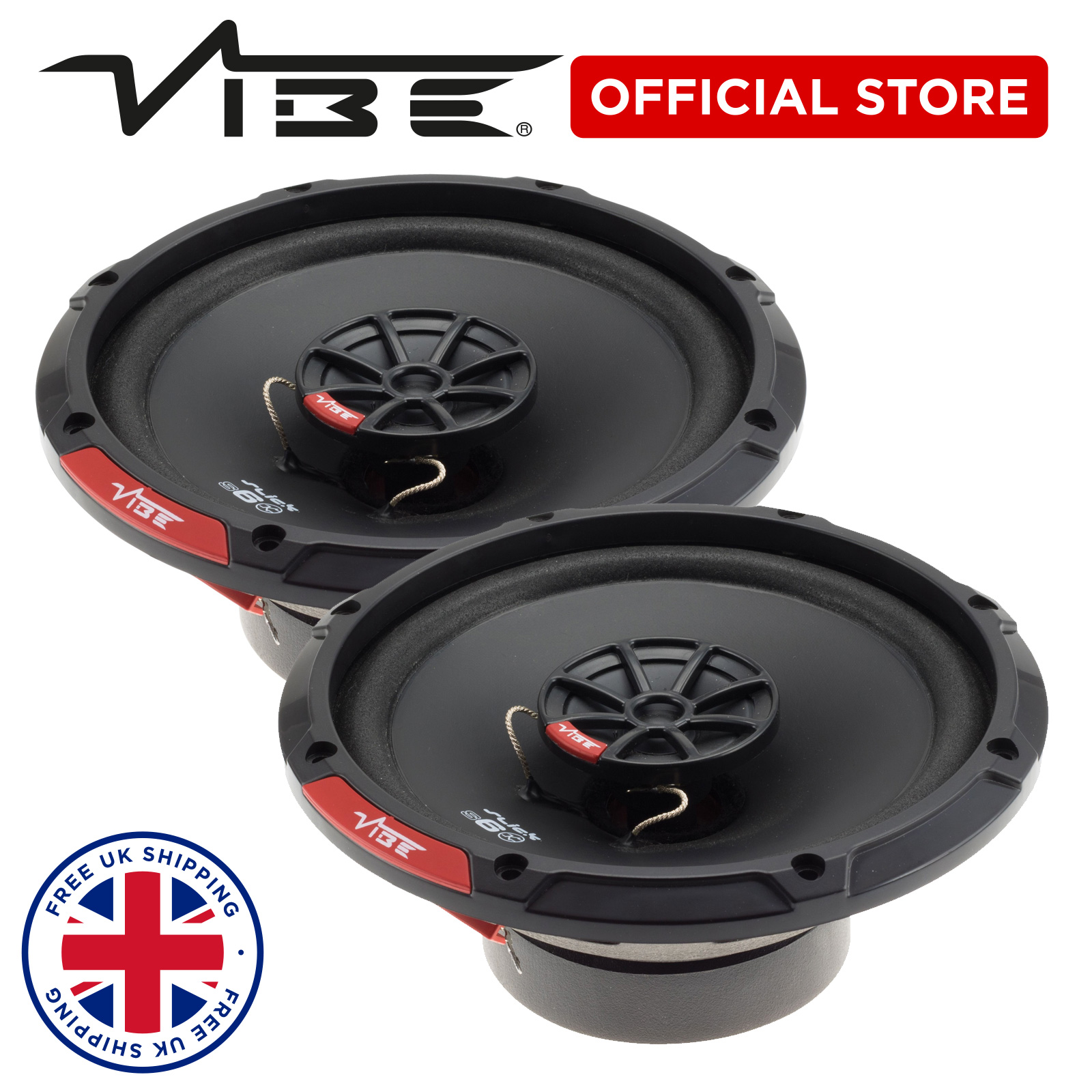 VIBE Speaker Slick 6.5" Inch Car Audio 180w MAX 60w RMS Sold as Pair