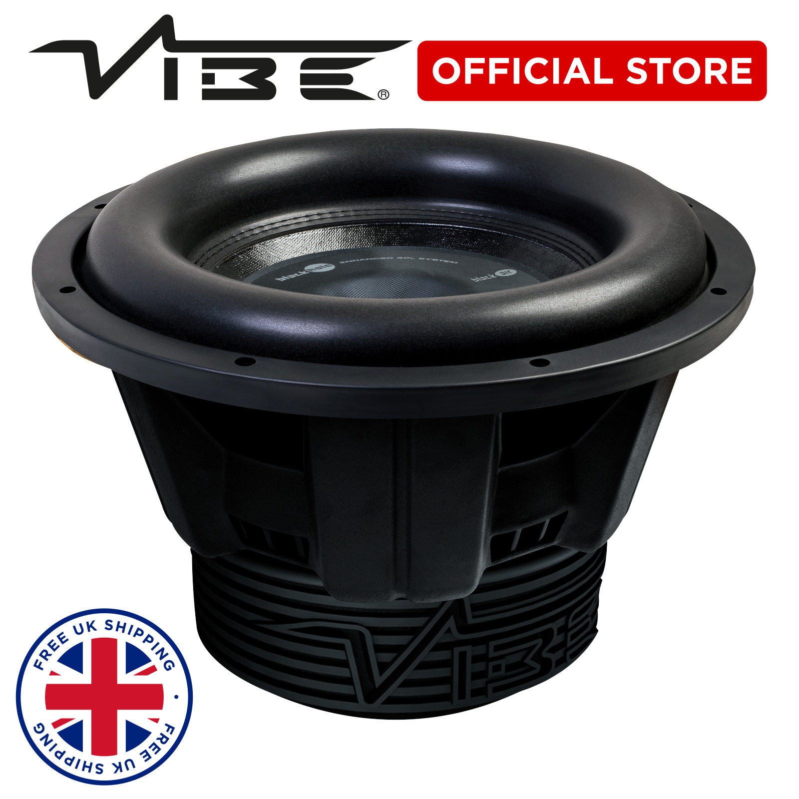 details zu vibe blackair 12" car stereo audio 2250w peak bass sub sql  subwoofer speaker