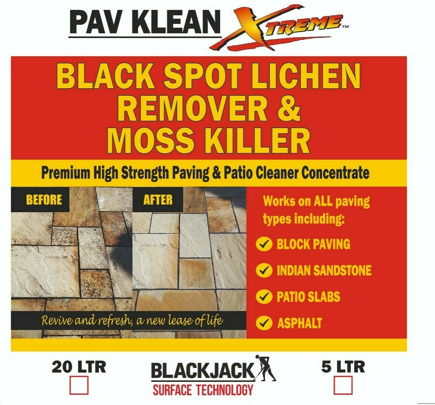 Black Spot Remover Patio cleaner 15 Scented Hypochlorite 10 litres, 2