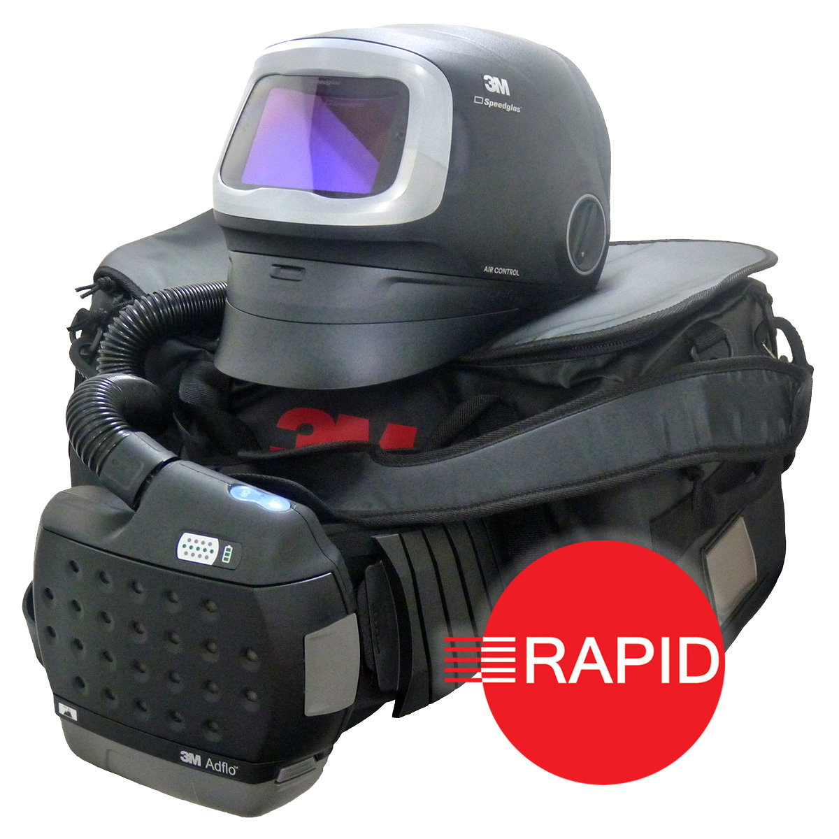 3M Speedglas G5-01 Welding Helmet with Adflo PAPR System and G5-01VC ...