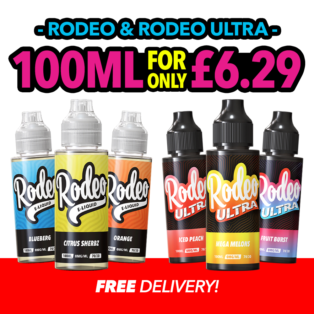 elfbar nachfüll pod läuft aus Rodeo & Rodeo Ultra | 100ml Vape Liquid | Vape Juice | No Nicotine | E-Cig