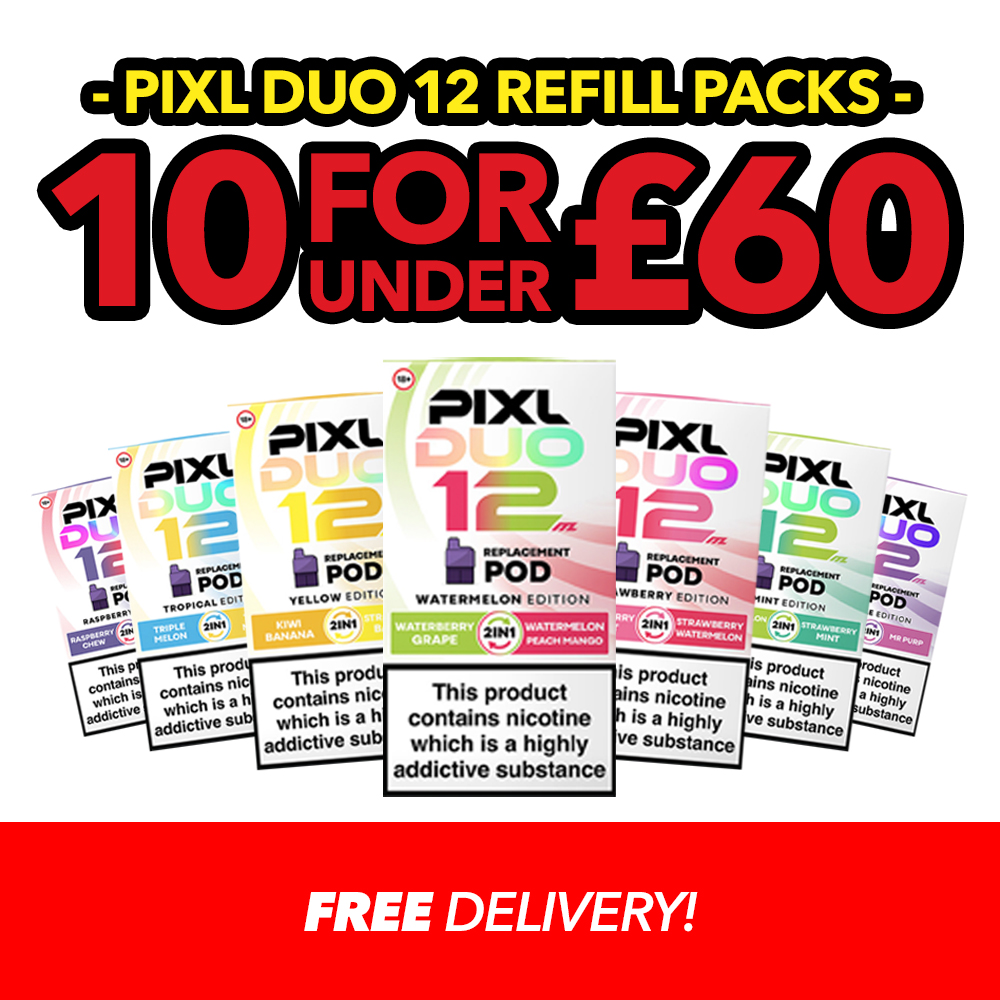pixl duo 12 vape refill Pixl Duo 12 Refill Pack | Pre-filled Refill | Nicotine 20mg | All Flavours  E-Cig